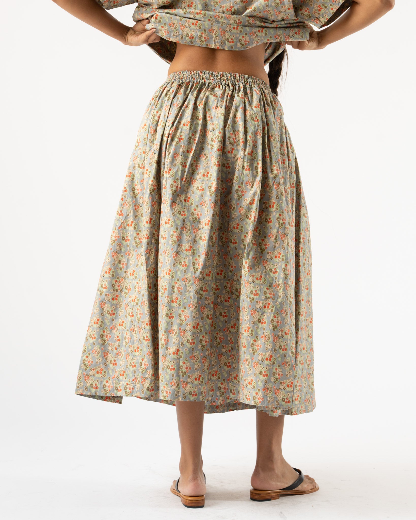 SONO Skye Skirt in Dusty Blue Floral