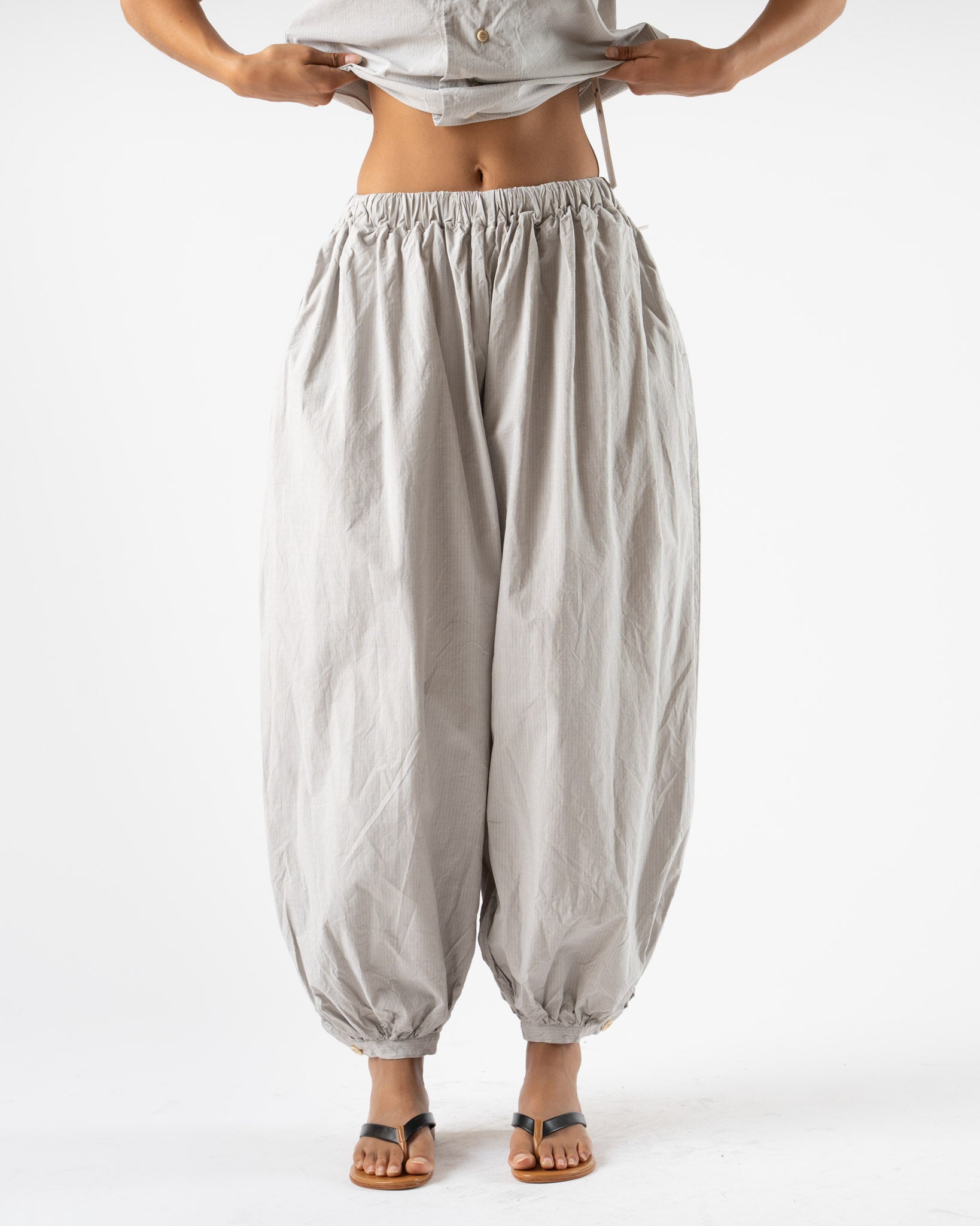 SONO Tamou Trousers in Dusty Stripe Fine