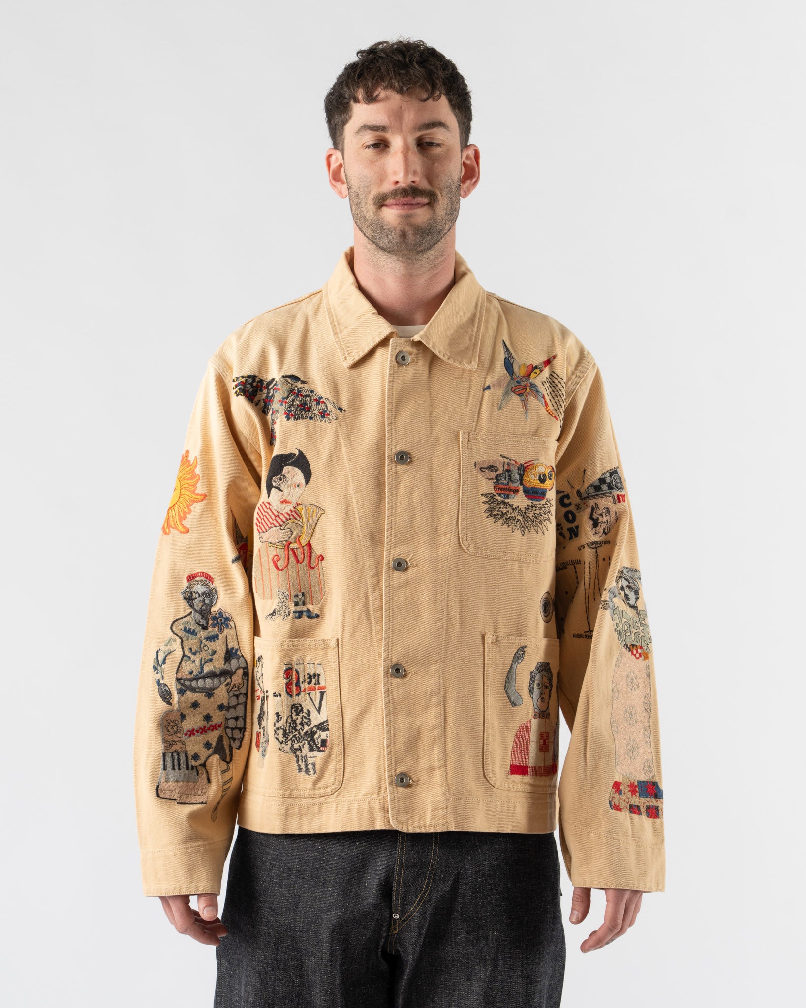 Samuel Zelig Collage Chore Jacket in Hay