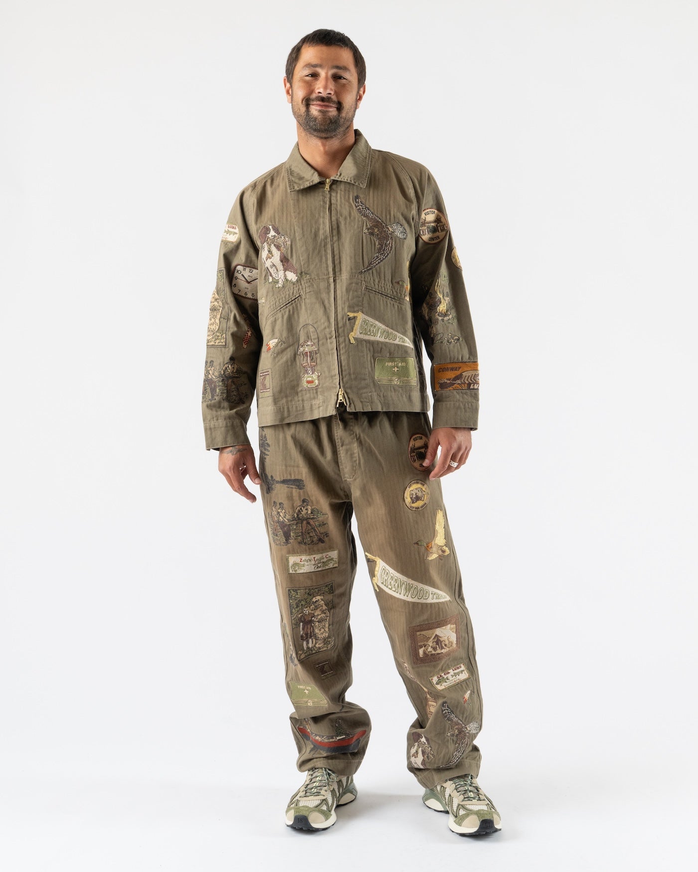 Samuel Zelig Trail Pant in Army Green