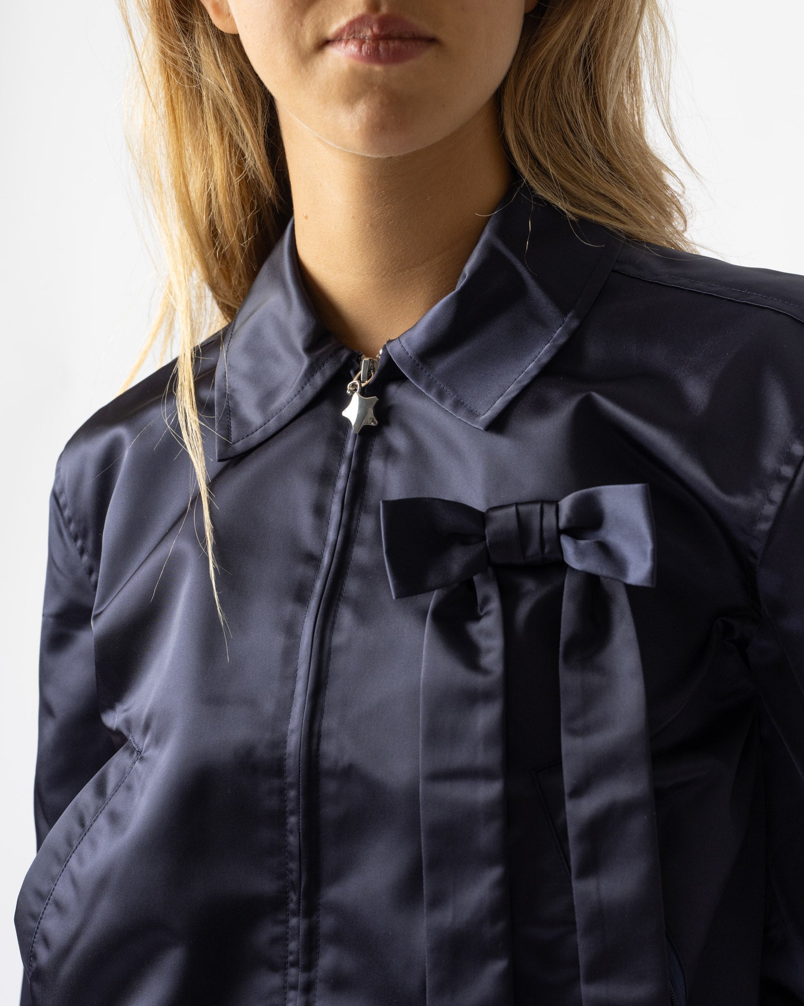 Sandy Liang Darcy Jacket in Navy