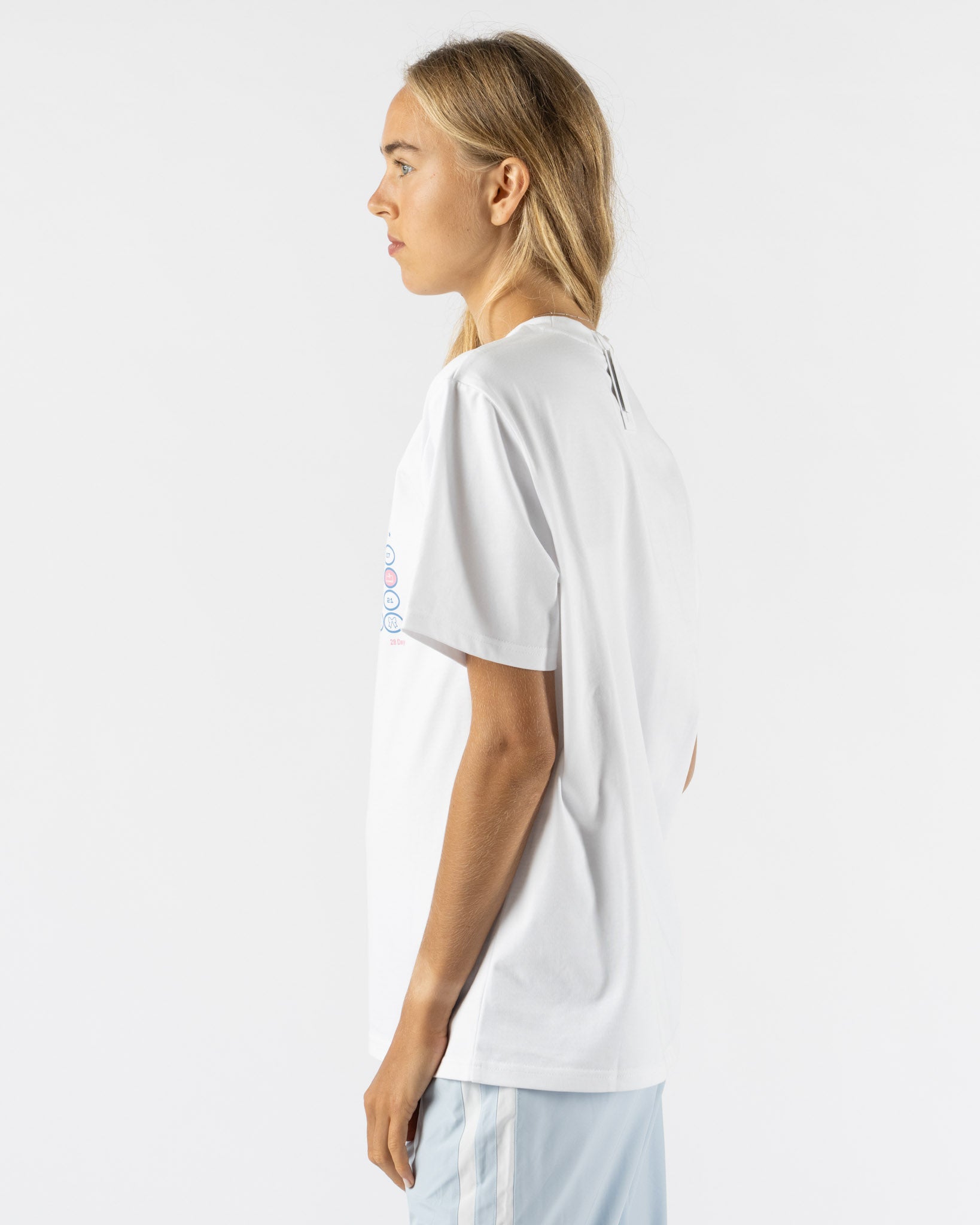 Sandy Liang Calendar Boxy Tee in White