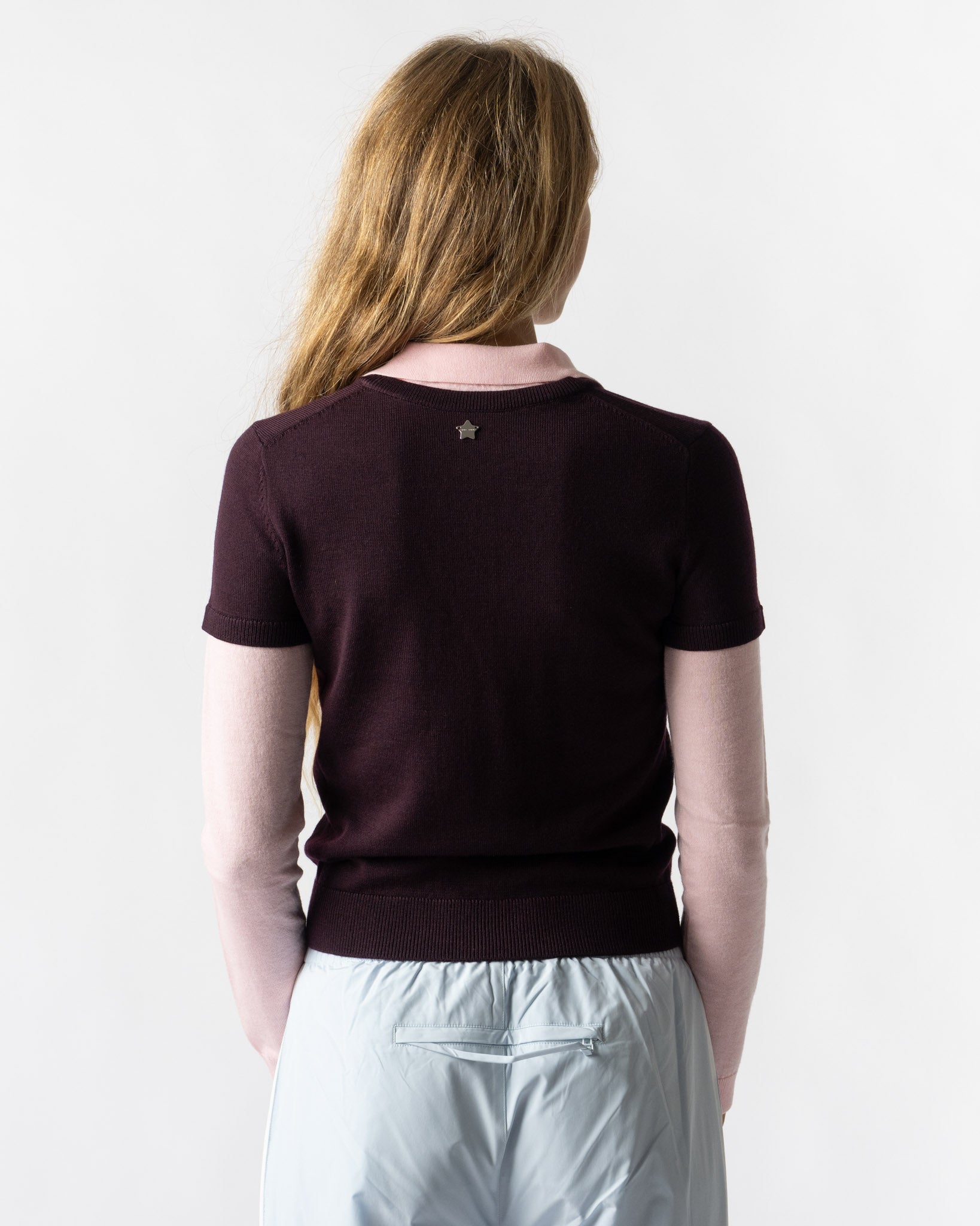 Sandy Liang Lottie Sweater in Burgundy
