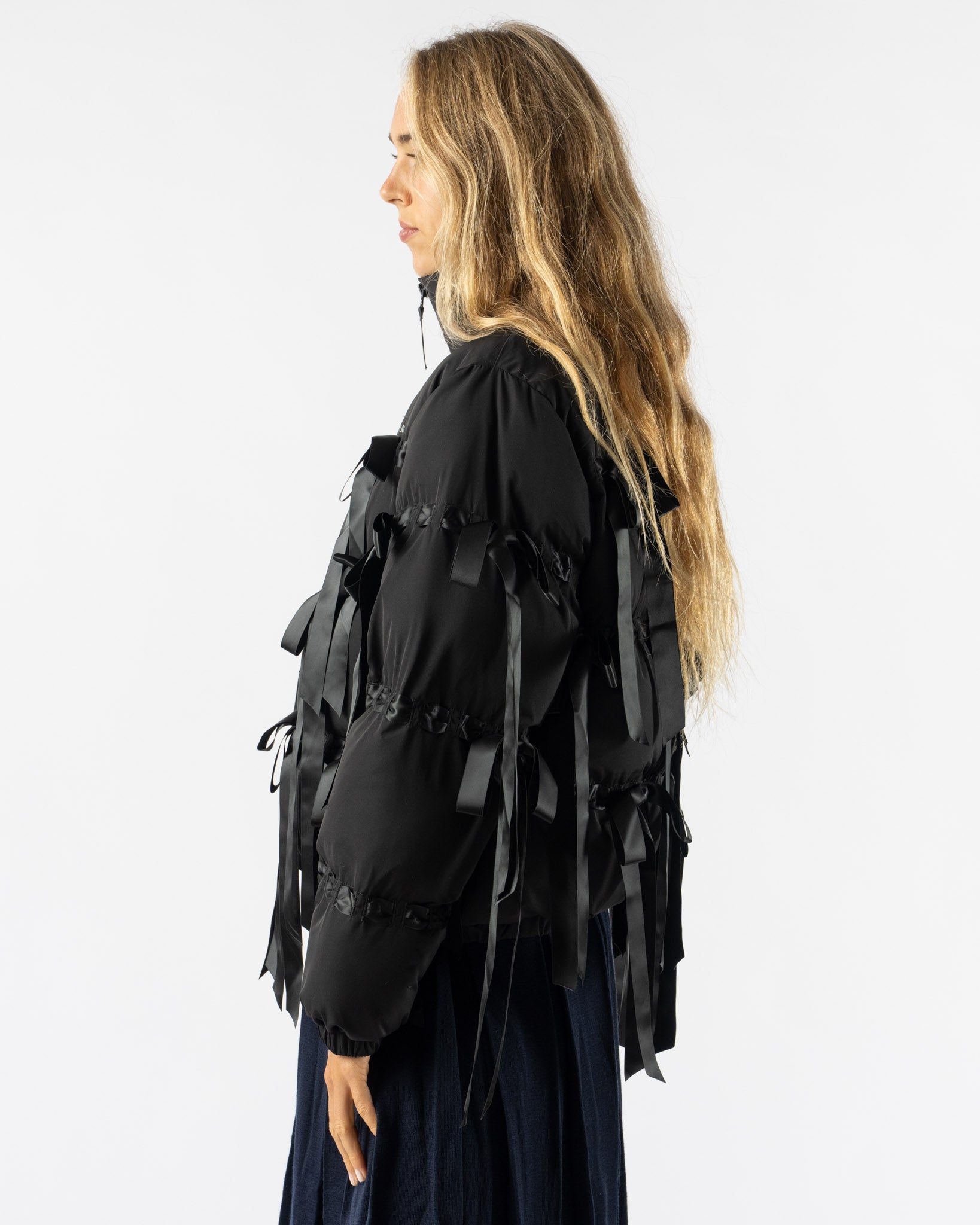 Sandy Liang Visby Puffer in Black