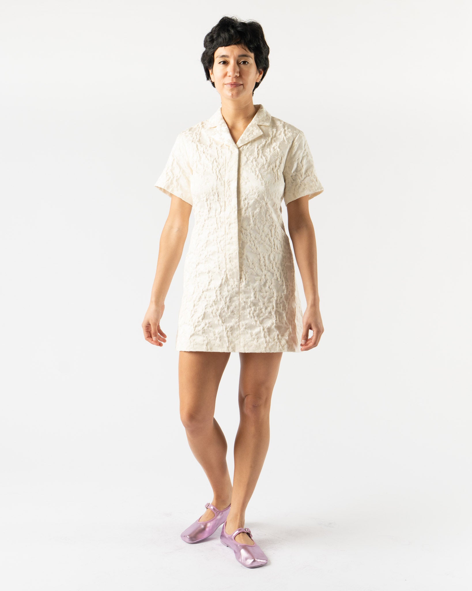 Sandy Liang Nurse Dress in Ivory