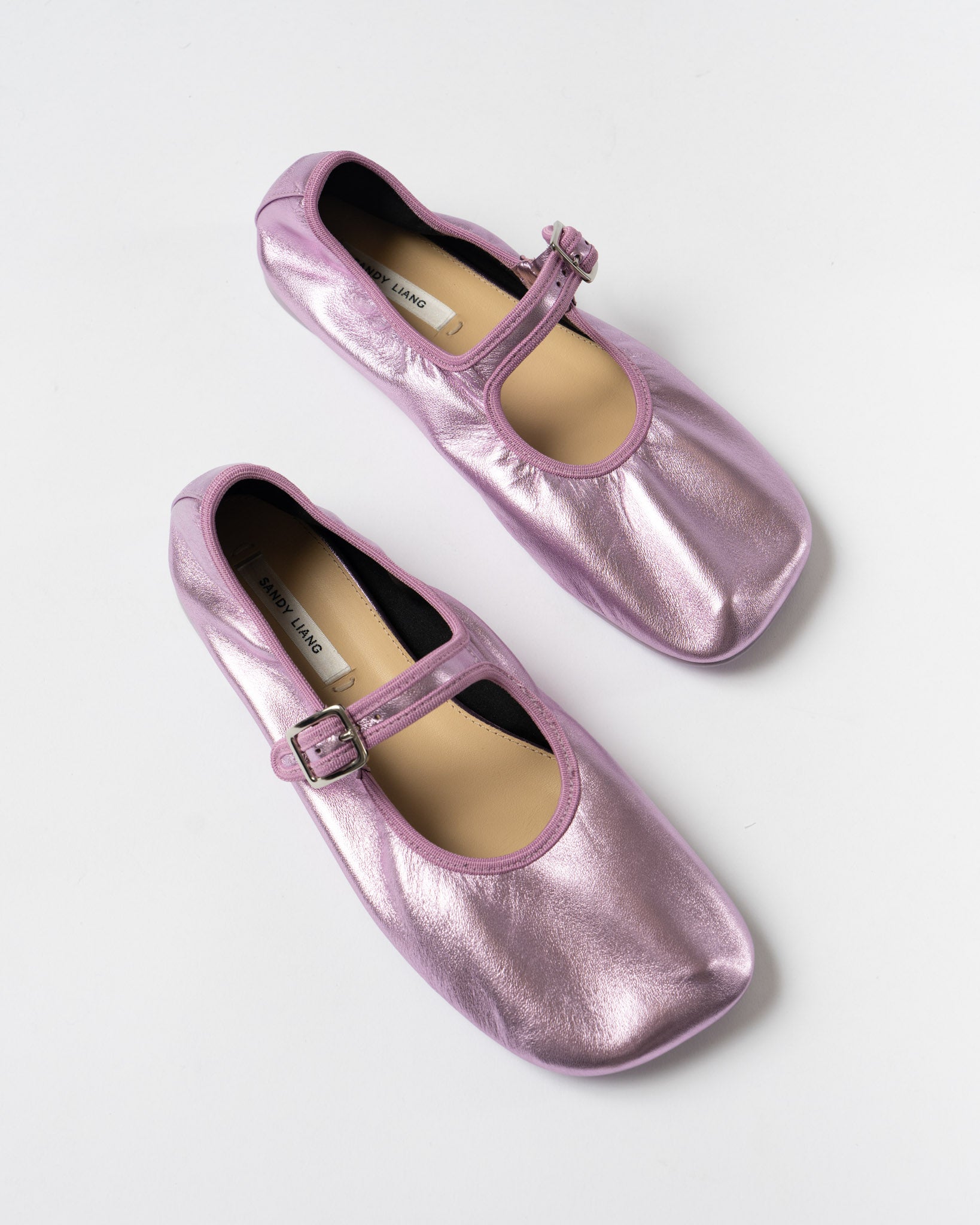 Sandy Liang Stretch Mary Jane in Pink
