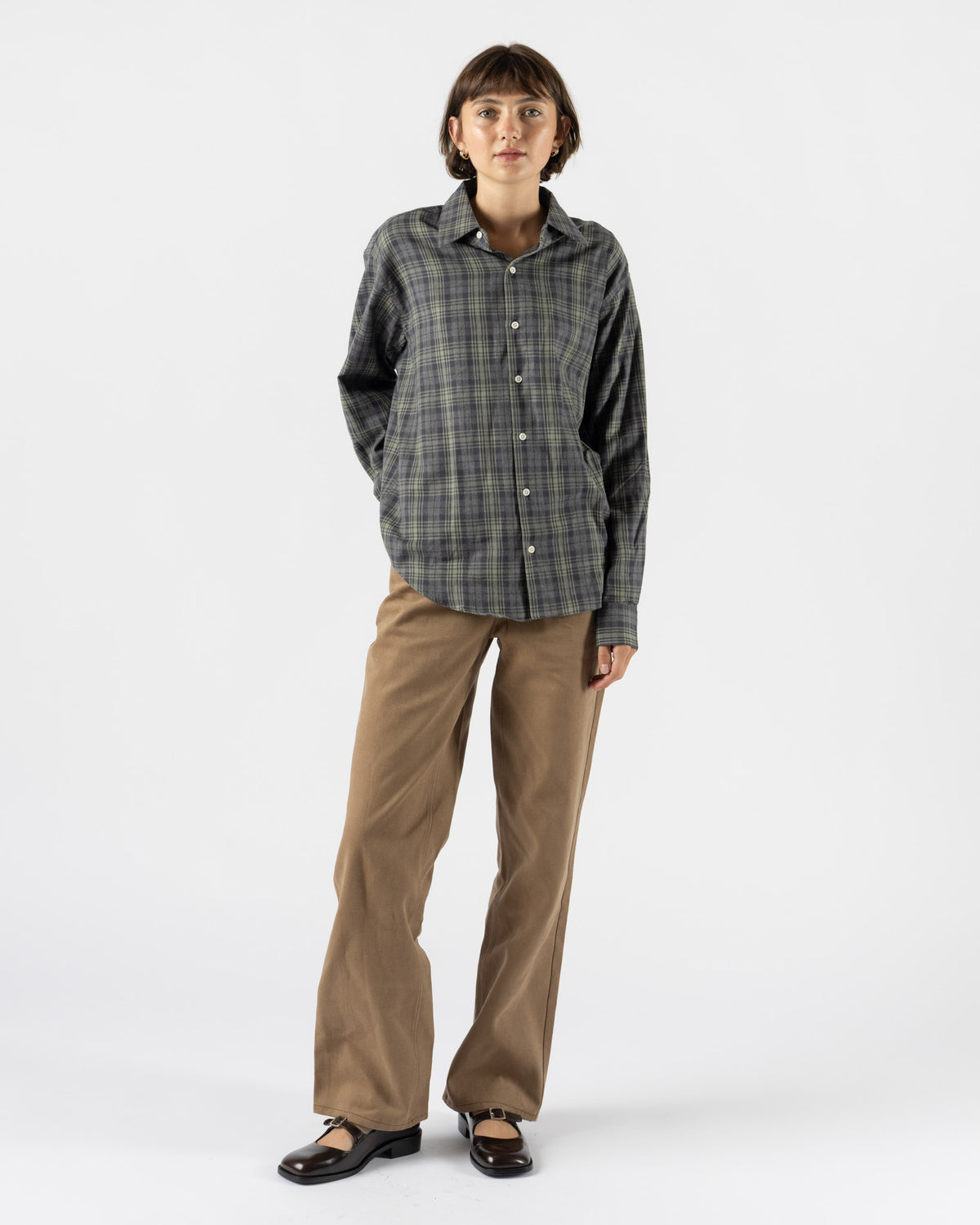 Sandy Liang Taro Jeans in Brown