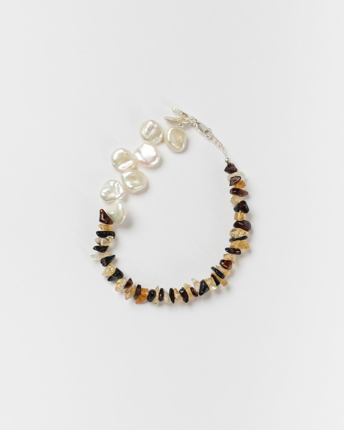 Santangelo La Duke Bracelet in Citrine/Amber Stripe