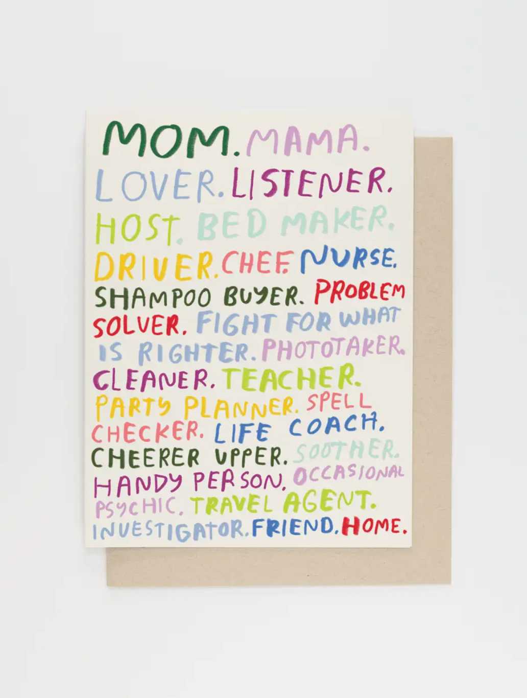 People I've Loved Mom You're All That Card