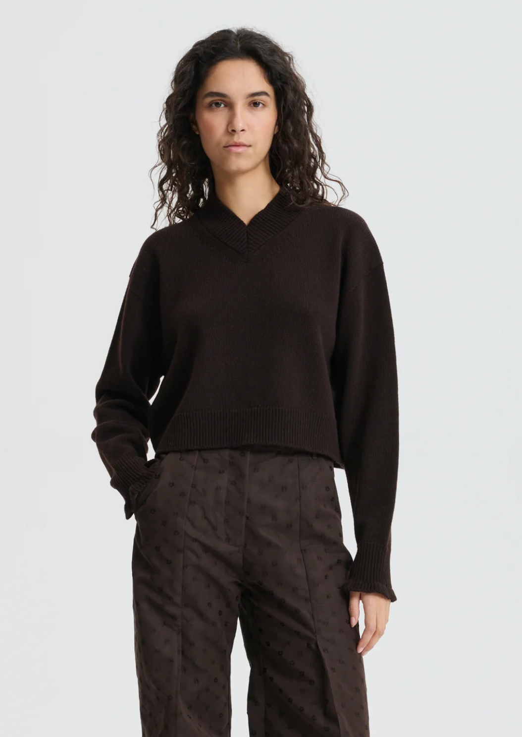 Cecilie Bahnsen Driusilla Jumper in Brown