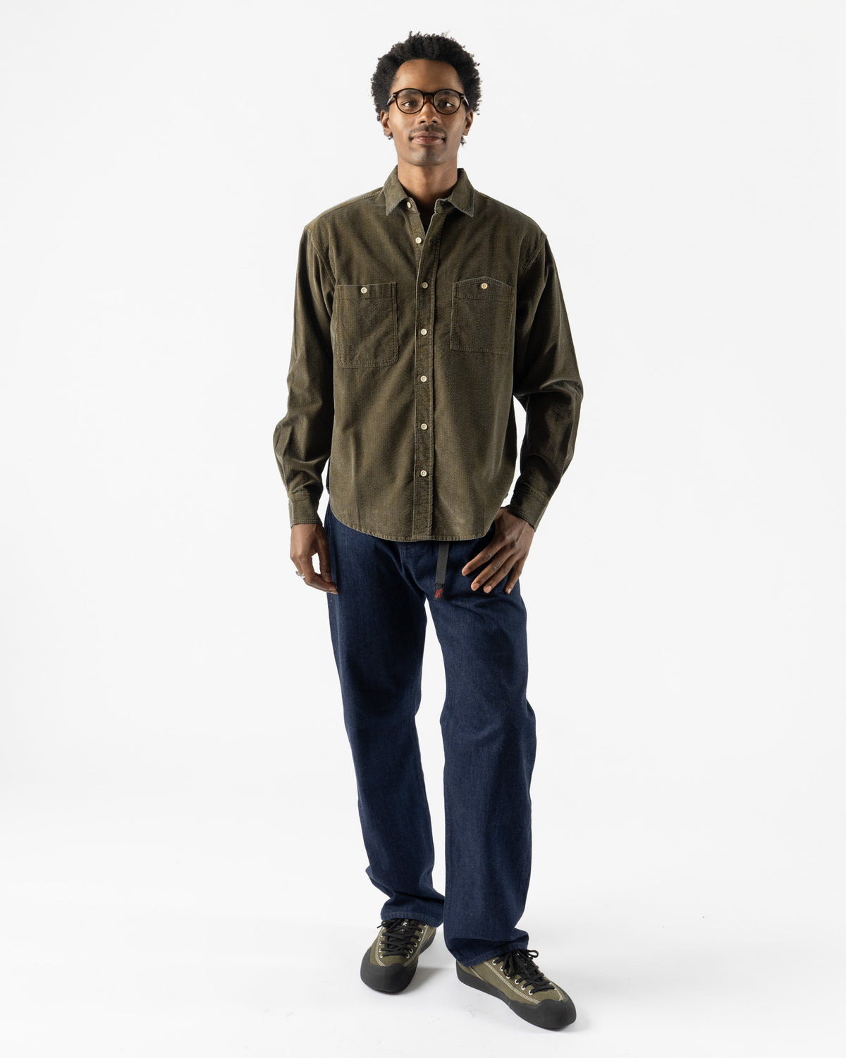 Cafe Mountain Seersucker Cord Workers Shirt