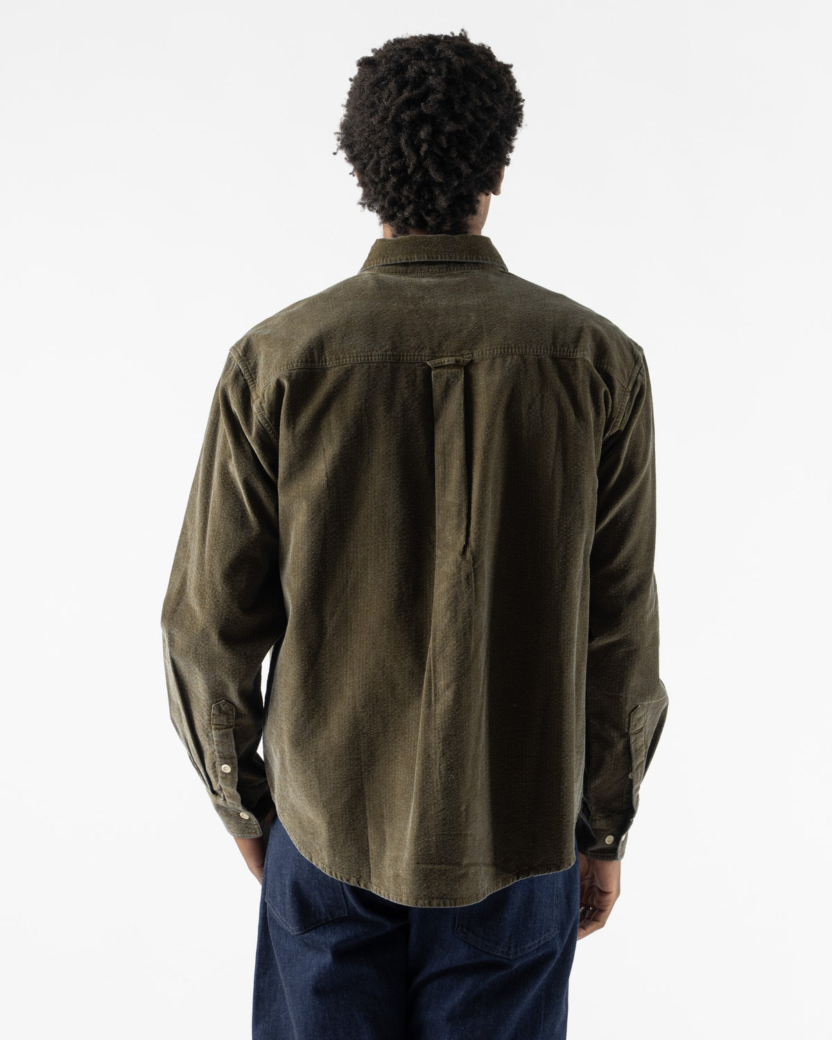 Cafe Mountain Seersucker Cord Workers Shirt