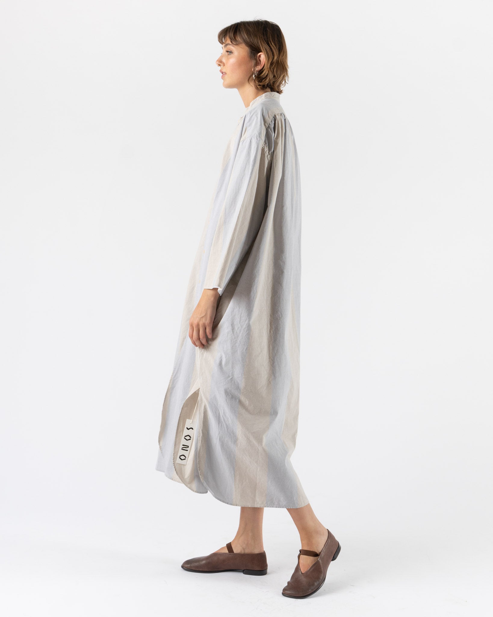 SONO Shaman Shirt Dress in Dusty Stripe Wide