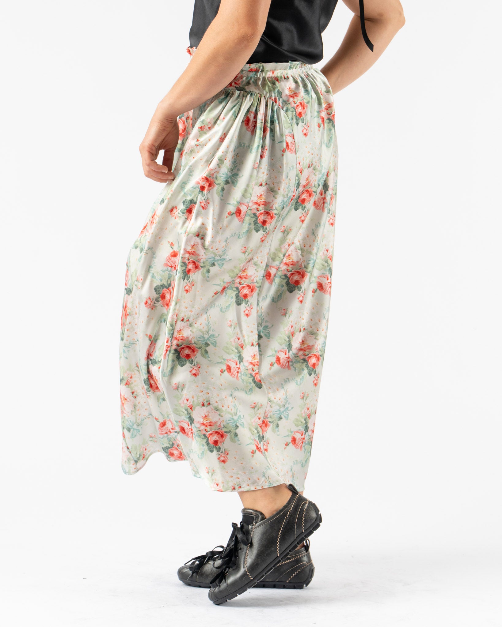 Simone Rocha Single Hip Detail Easy Skirt in Baby Bouquet