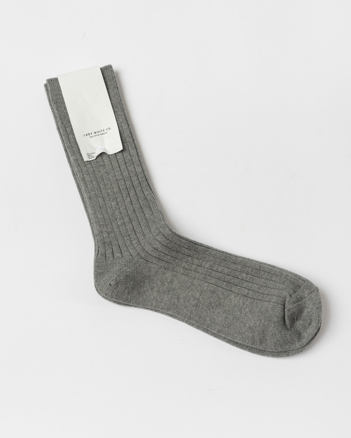 Lady White Co. Socks in Dark Grey Melange