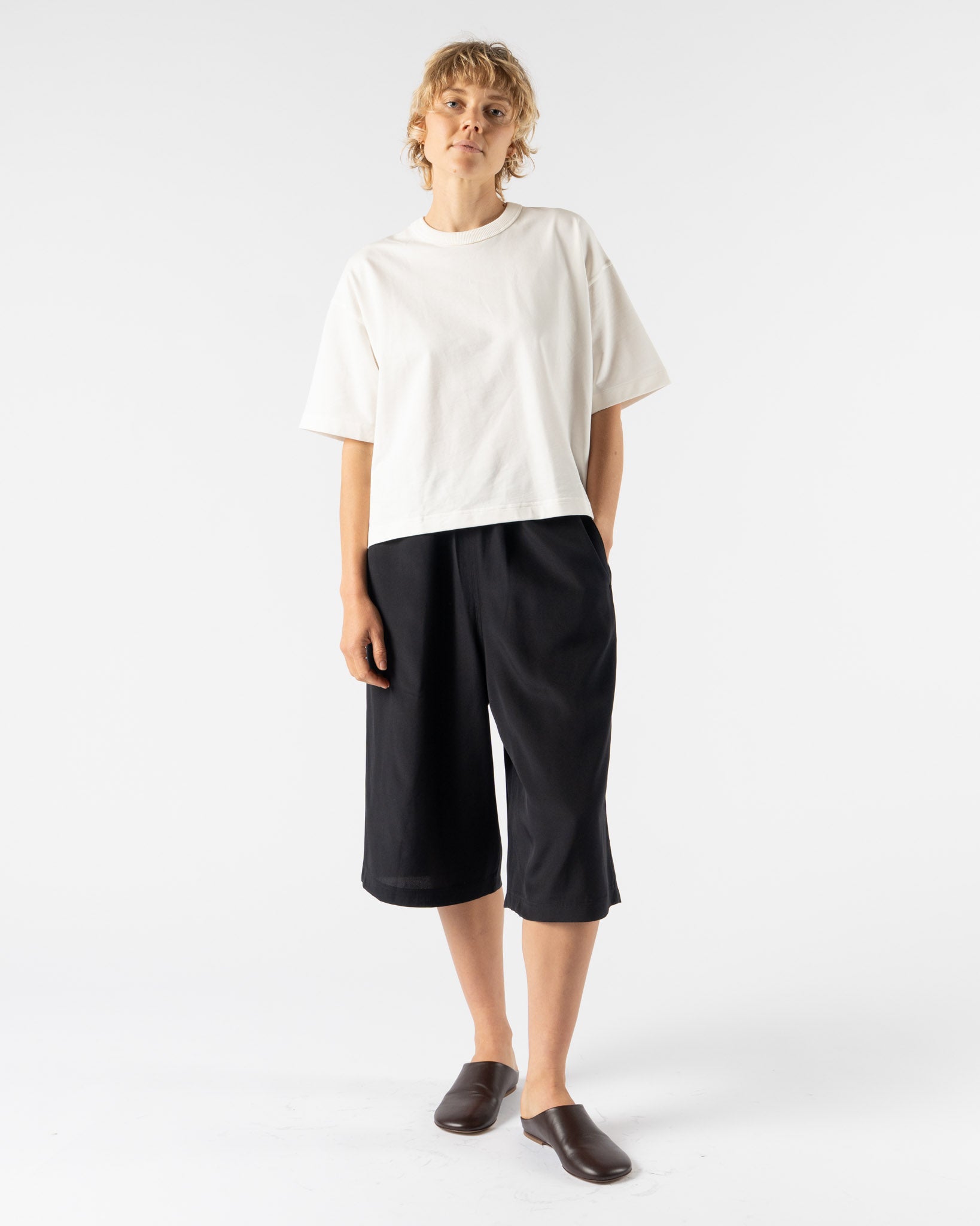 Sofie D'Hoore Tule T-Shirt in Off White