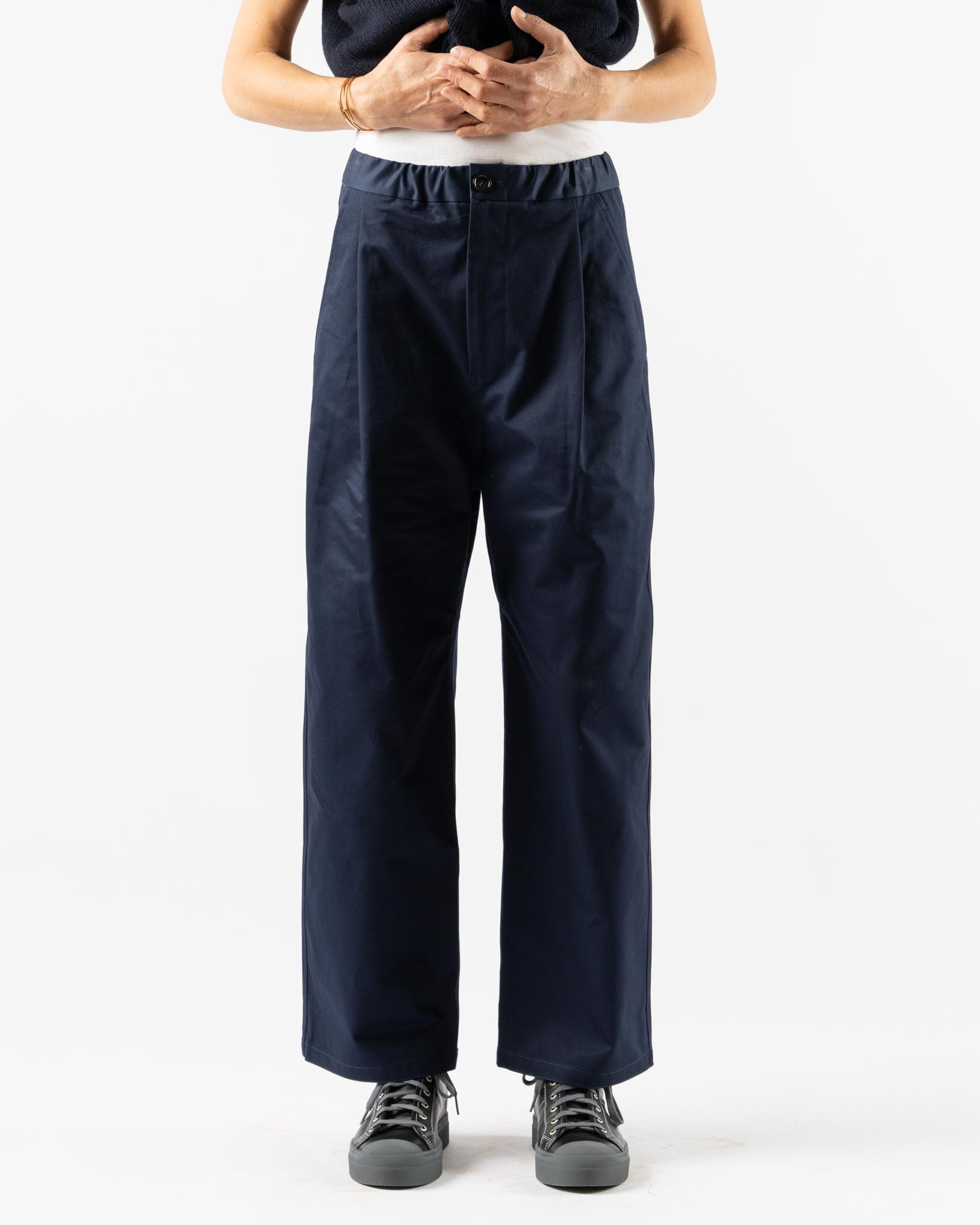 パンツ SOFIE D D'HOORE CLASSIC HIGH WAIST LINED PANTS Sofie D'Hoore Pass Pants in Admiral Curated at Jake and Jones