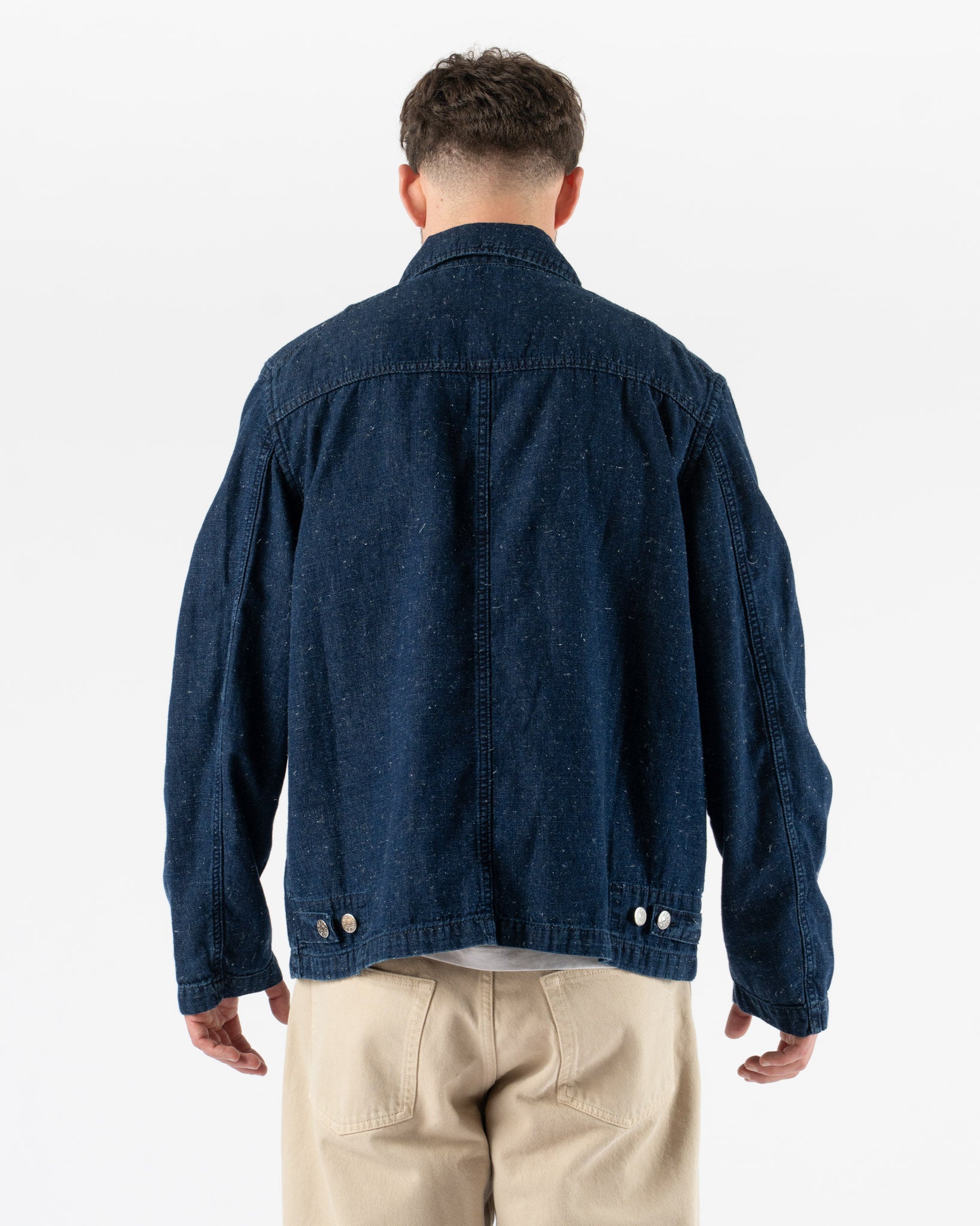 Sunflower Labour Jacket in Indigo Hemp