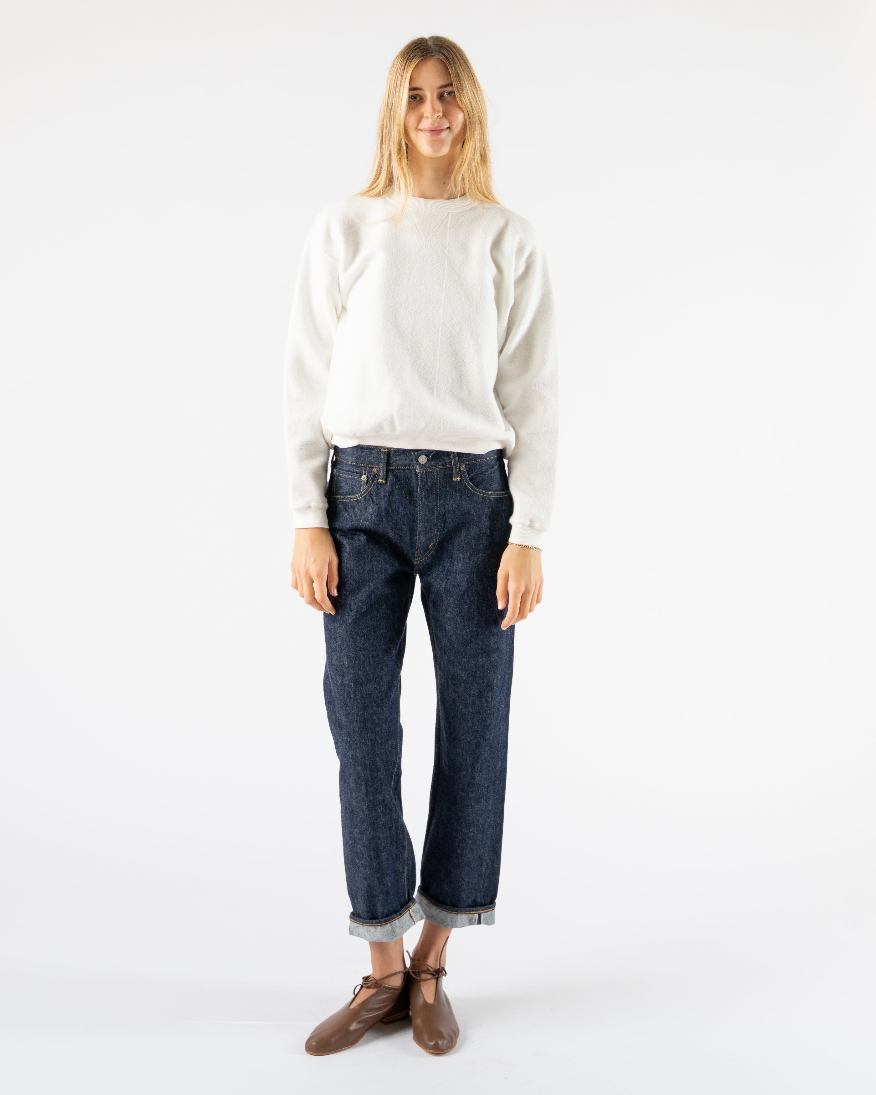 Sunray-Hina-Reversed-Fleece-Crew-Neck-Sweatshirt-in-Off-White-Curated-at-Jake-and-Jones-Santa-Barbara-Boutique