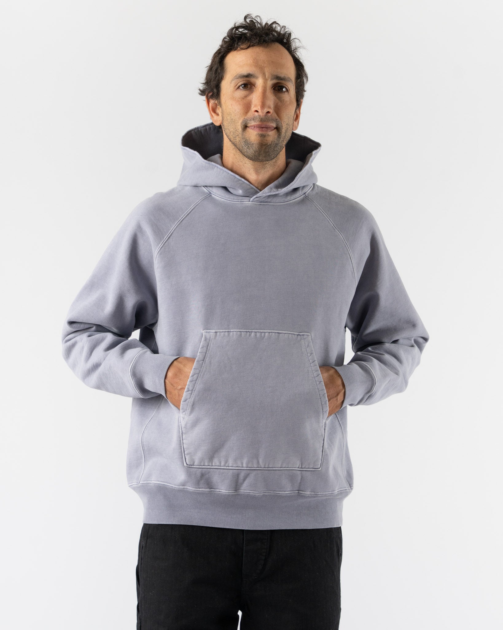 lady white co ヘビーウエイト　パーカー Lady White Co. Super Weighted Hoodie in Lilac Grey Curated at Jake