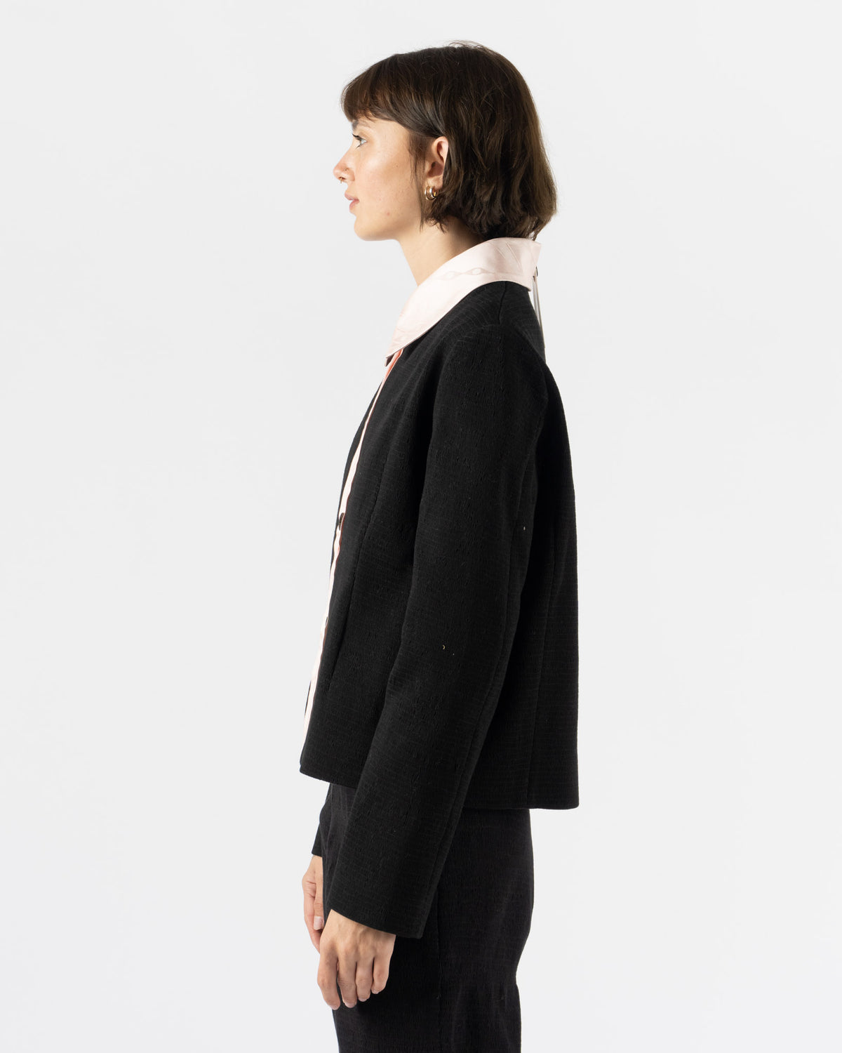 Super Yaya Makram Jacket in Black & Pink