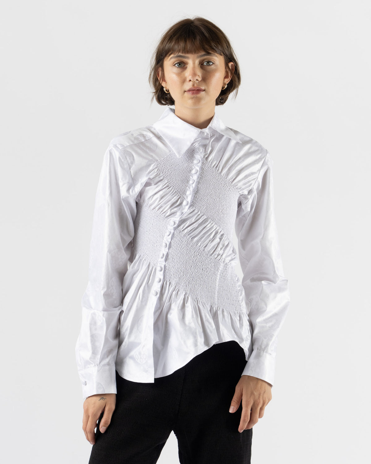 Super Yaya Twist Shirt in White