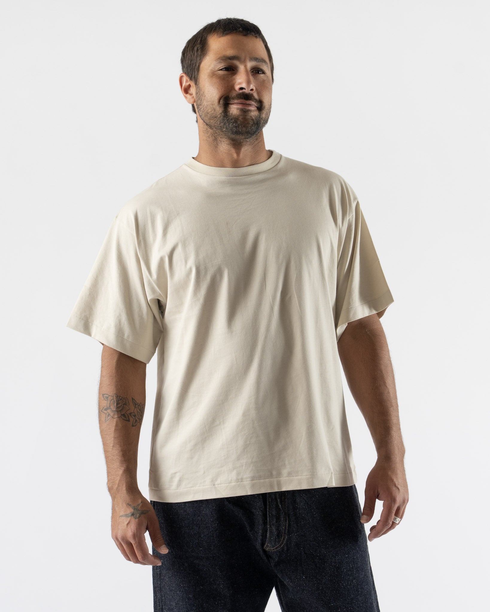 Kaptain Sunshine Suvin Cotton Suede Tenjiku S/S Tee Curated at