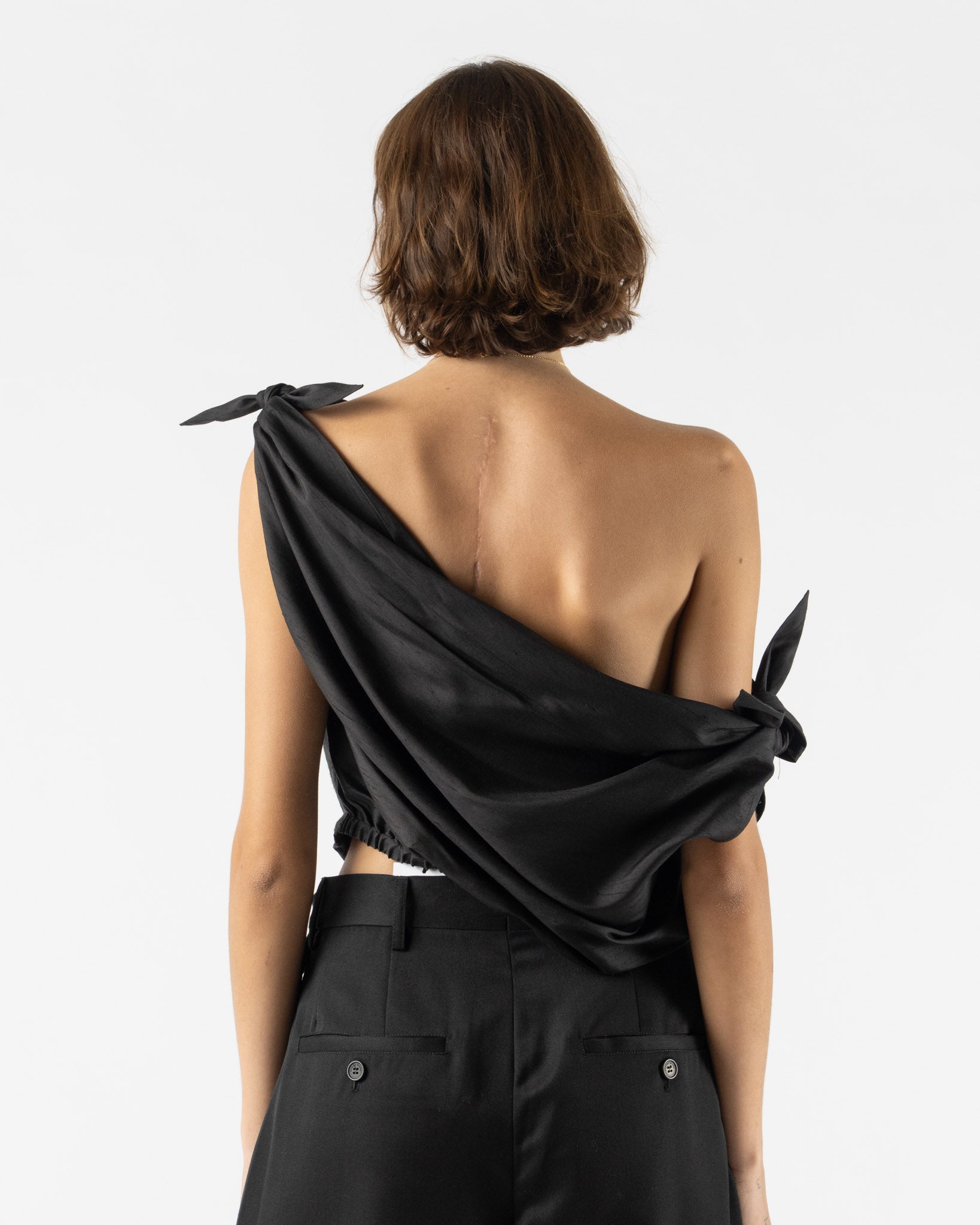 Chelsea Mak Swan Top in Black