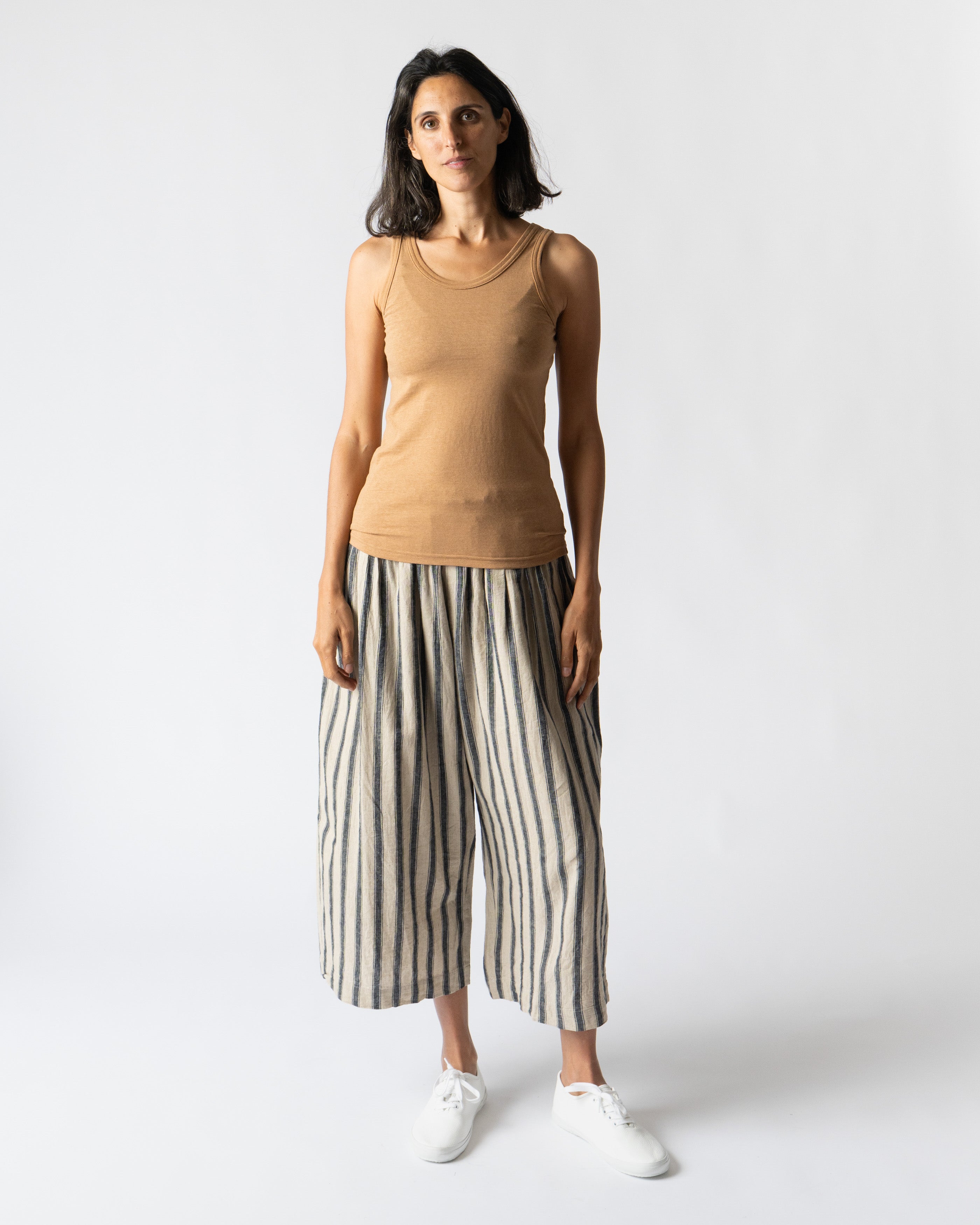 Ichi Antiquités Tank Top in Camel