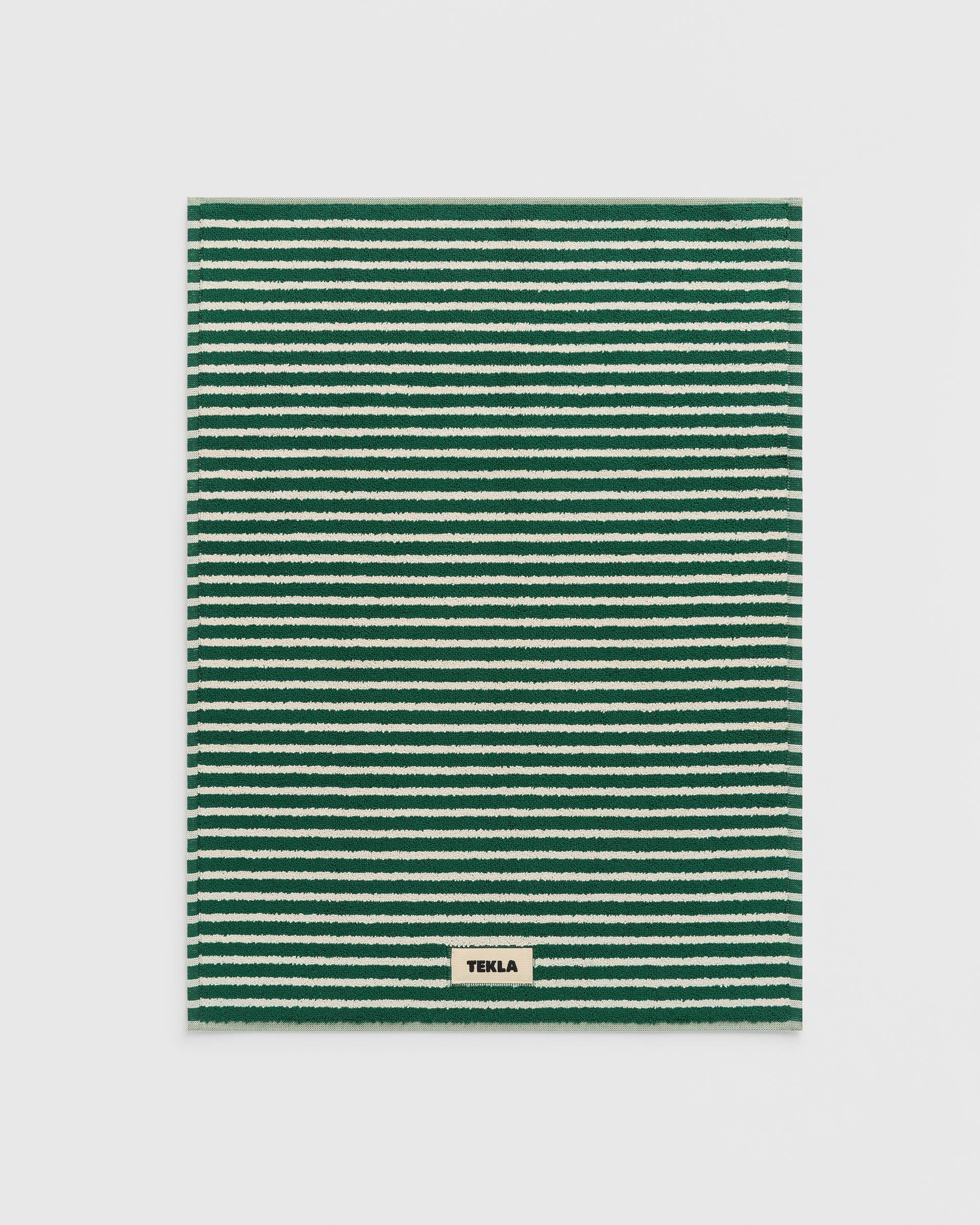 Tekla_Terry_Bathmat_Teal_Green_Stripes_Curated_at_Jake_and_Jones_Santa_Barbara_Boutique