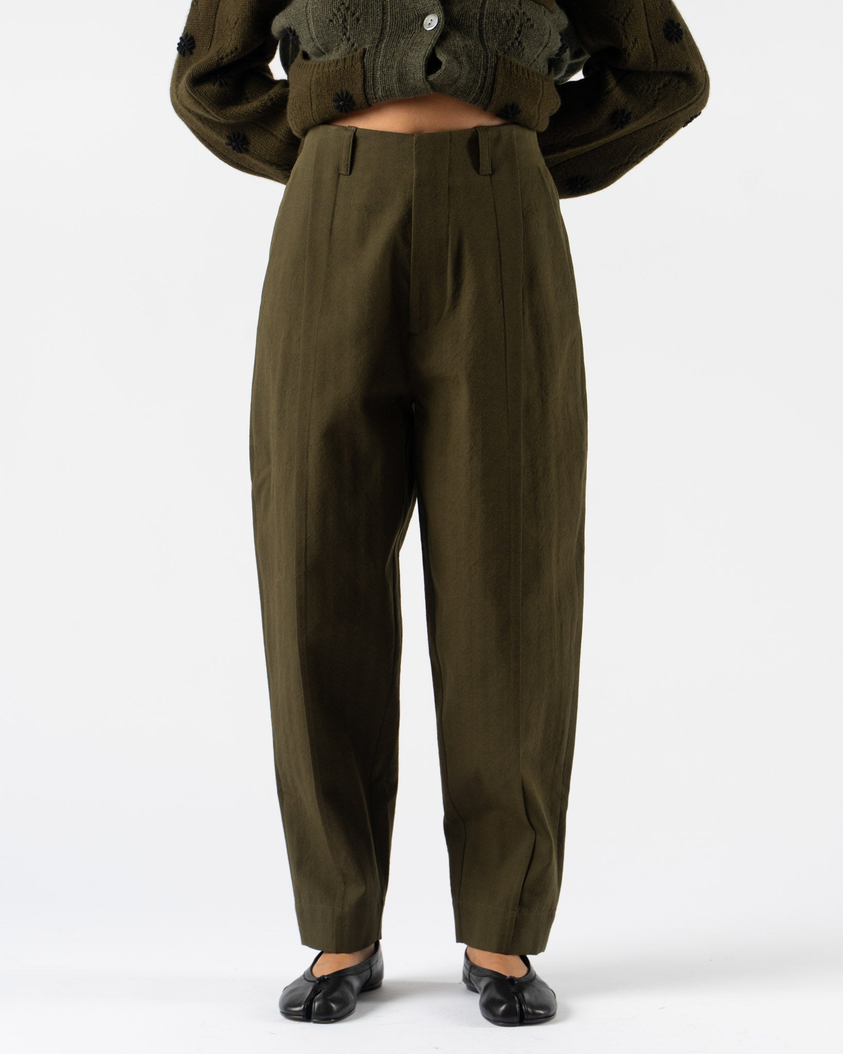 Toogood The Librarian Trouser Herringbone Suiting Heath