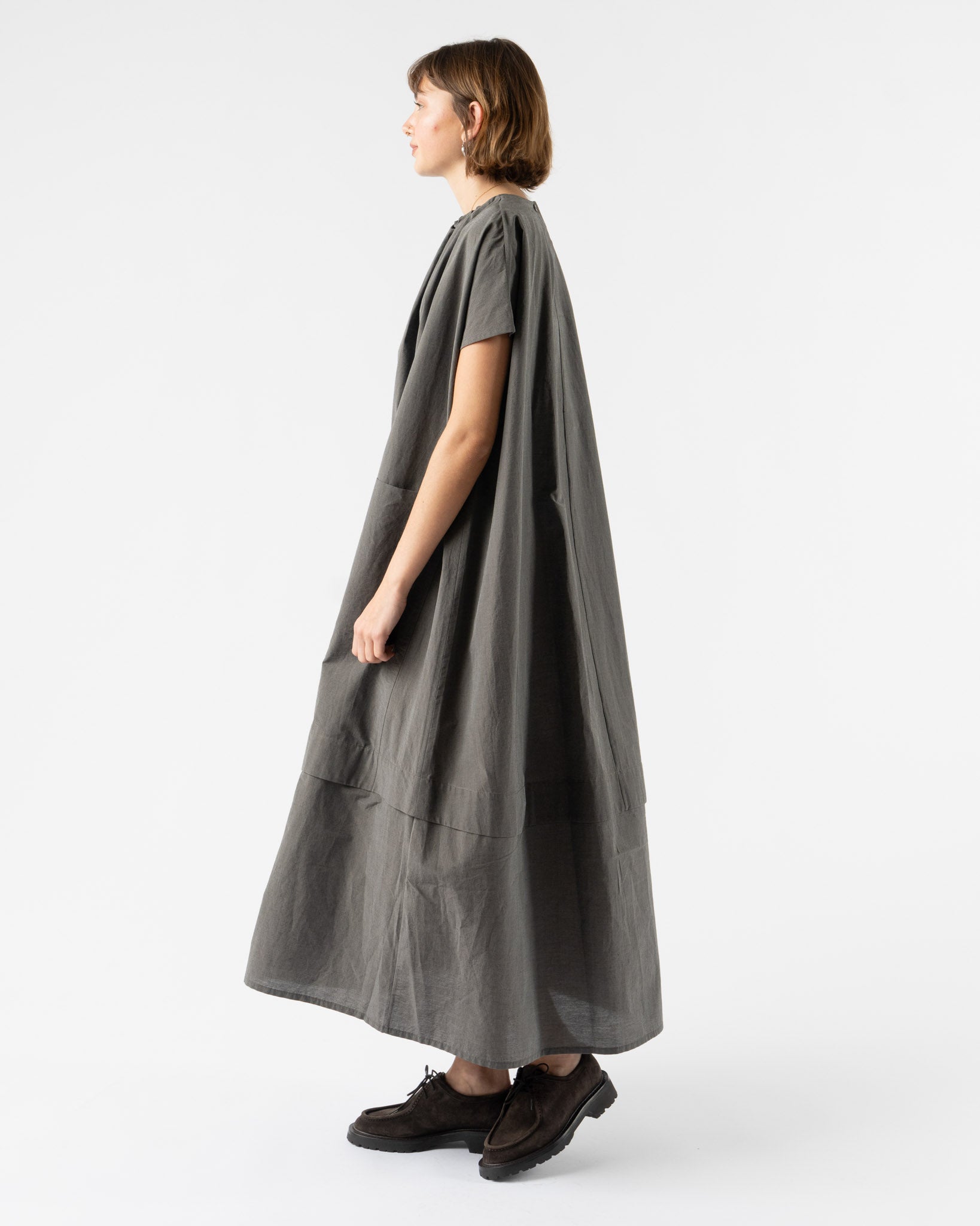 Toogood The Poet Dress in Cotton Silk Pencil