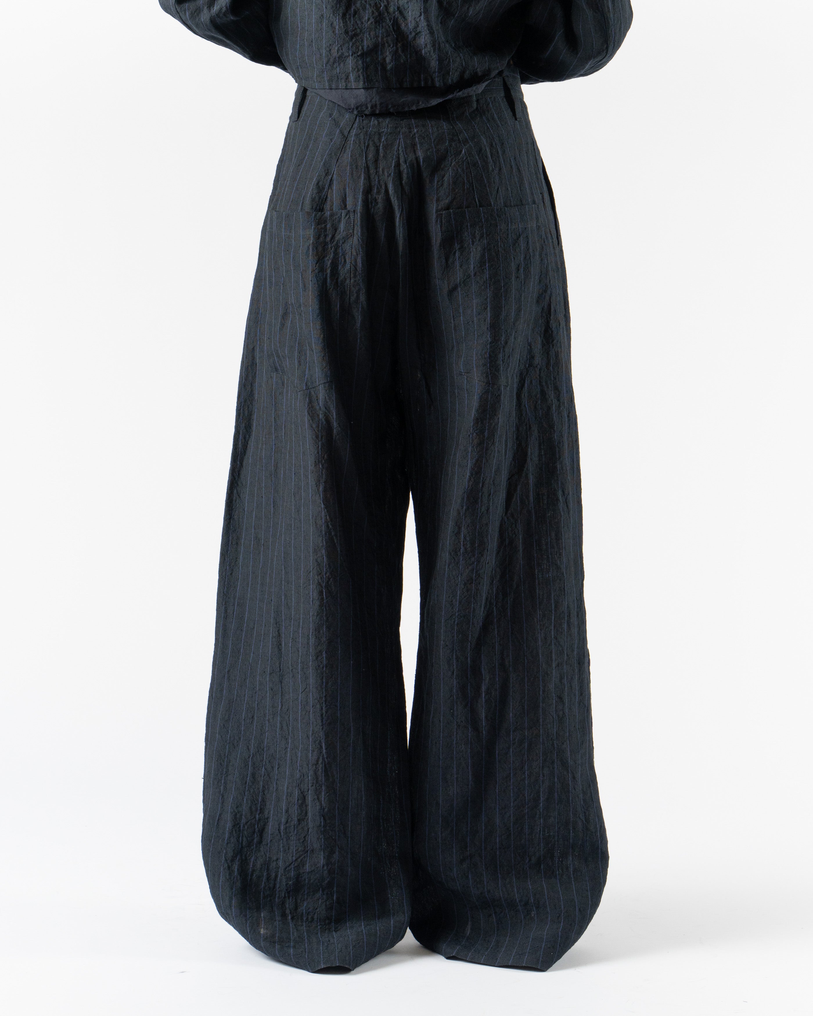 Toogood The Potter Trouser in Butcher Stripe Ink