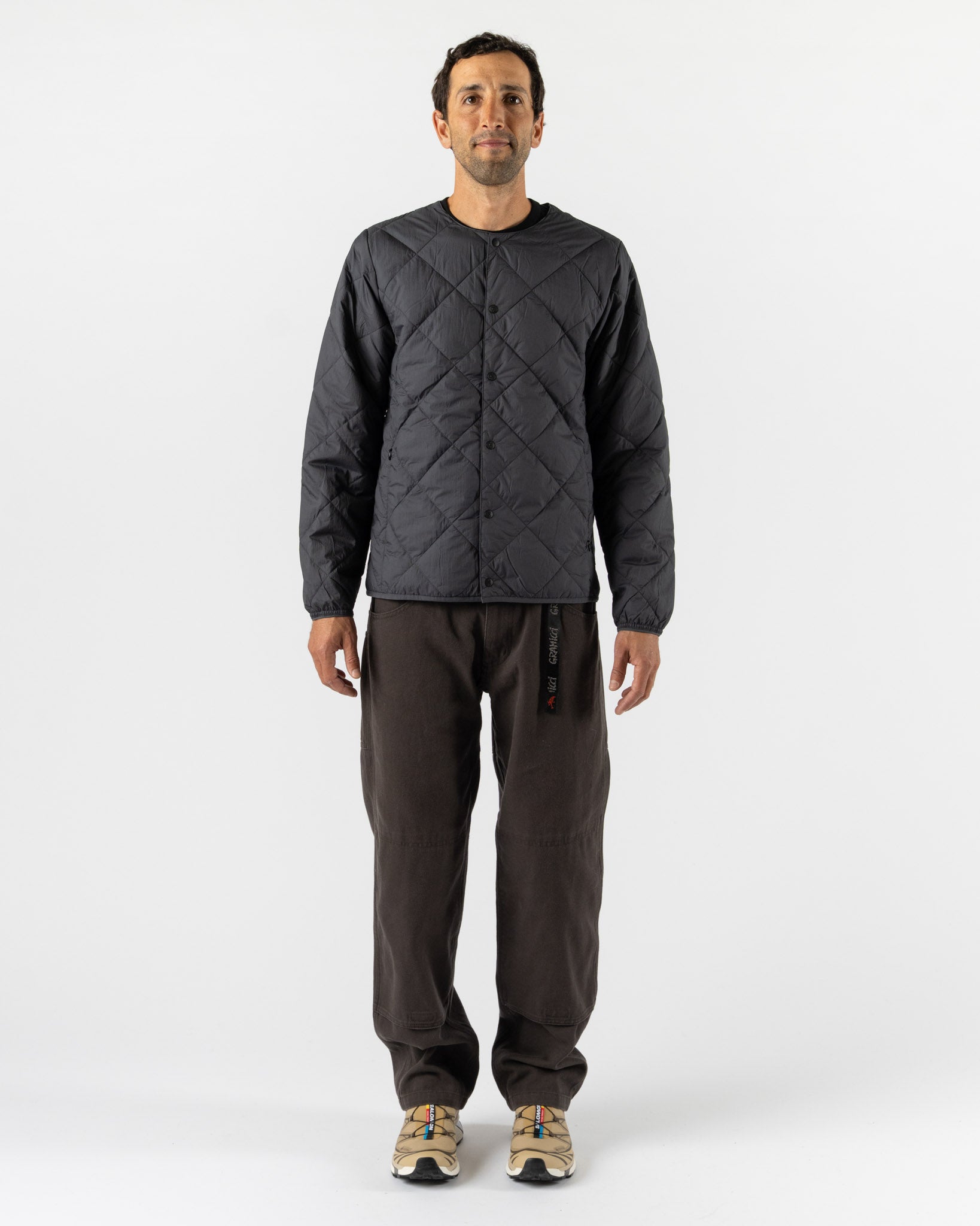 Gramicci Thermal Insulation Quilted Jacket in Black