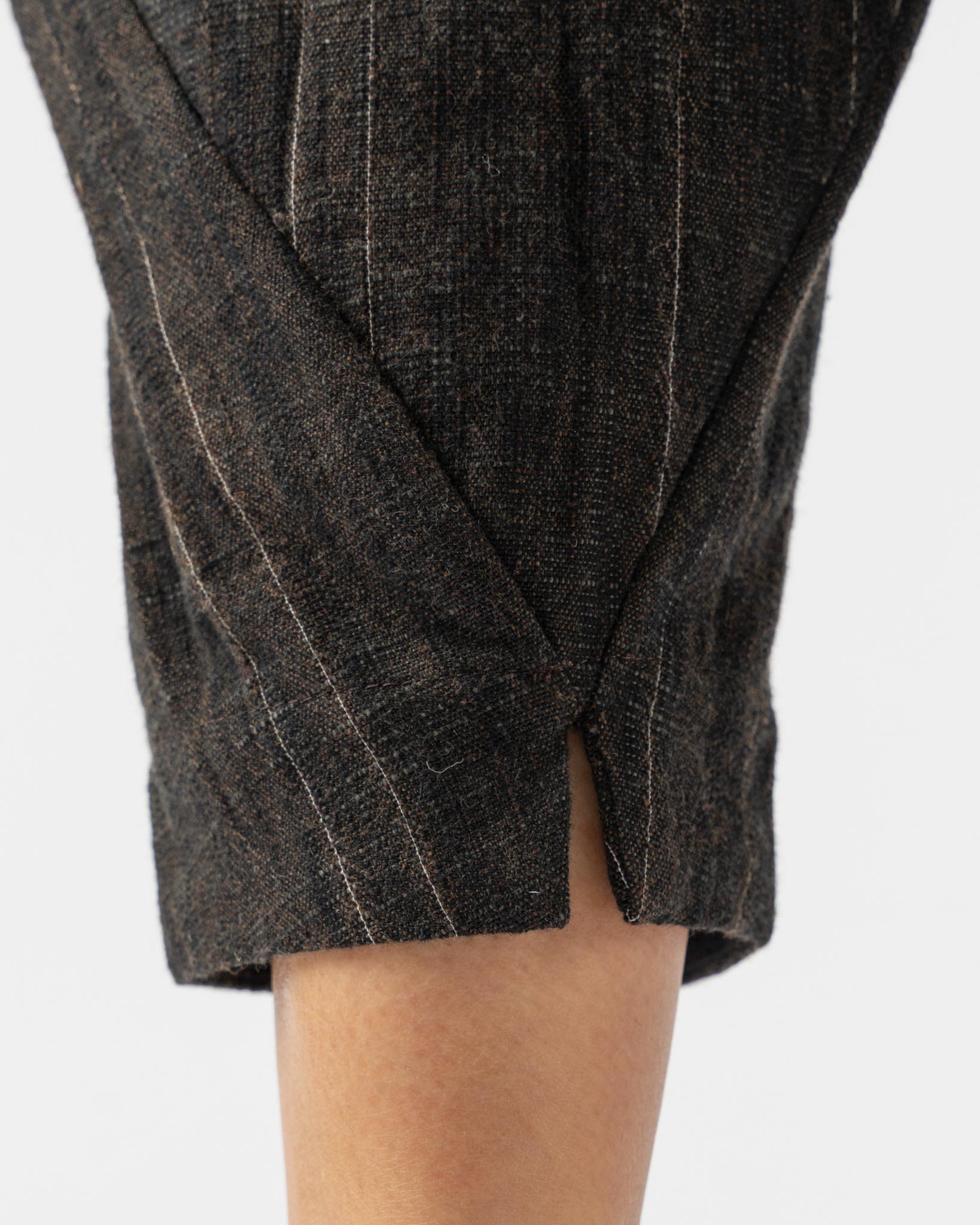 Toogood The Acrobat Trouser in Crumpled Stripe Walnut