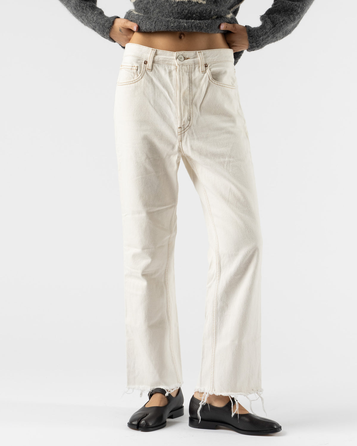 Pre-Owned: TRAVE Ivory Denim Pant