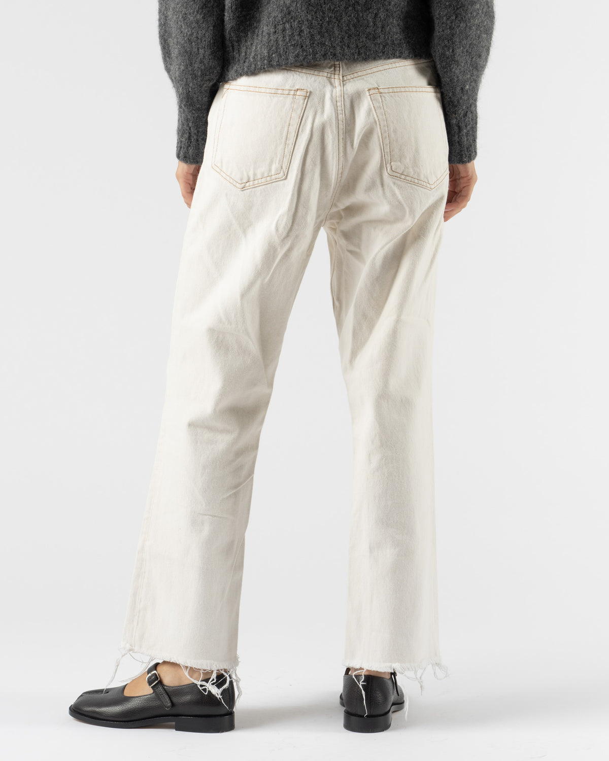 Pre-Owned: TRAVE Ivory Denim Pant