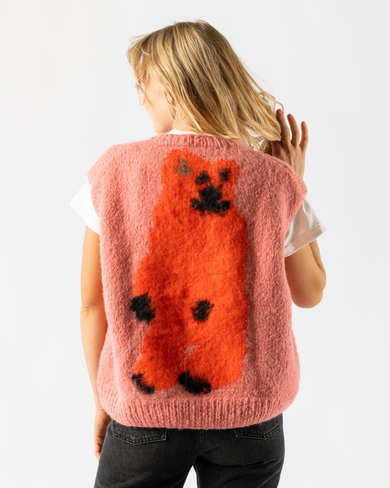 Wild Animals Whale Bear Pink Vest