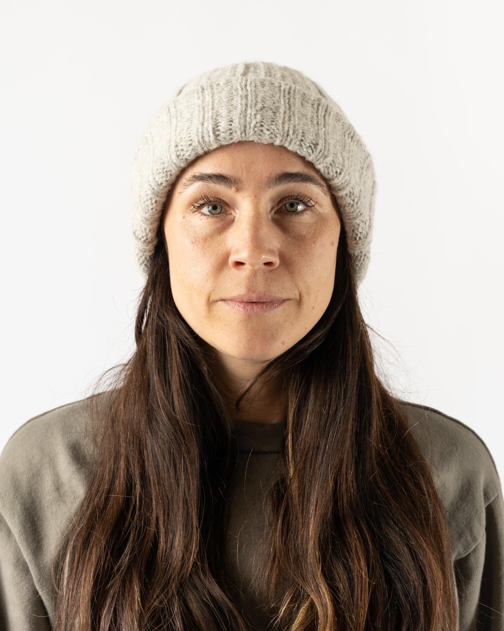 Wol Hide Rib Hat in Heather