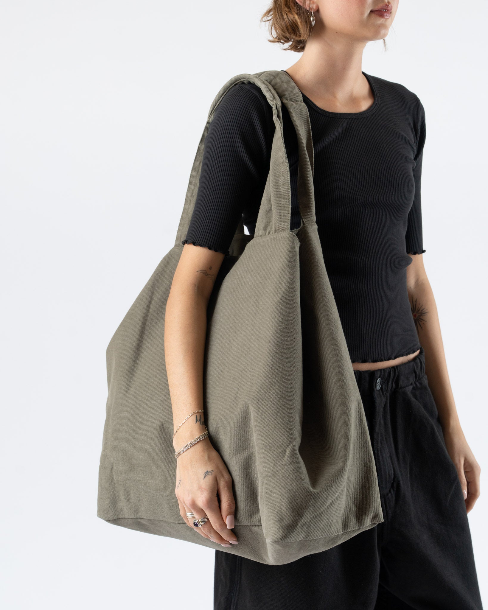 Lauren Manoogian Washed Tote in Fatigue