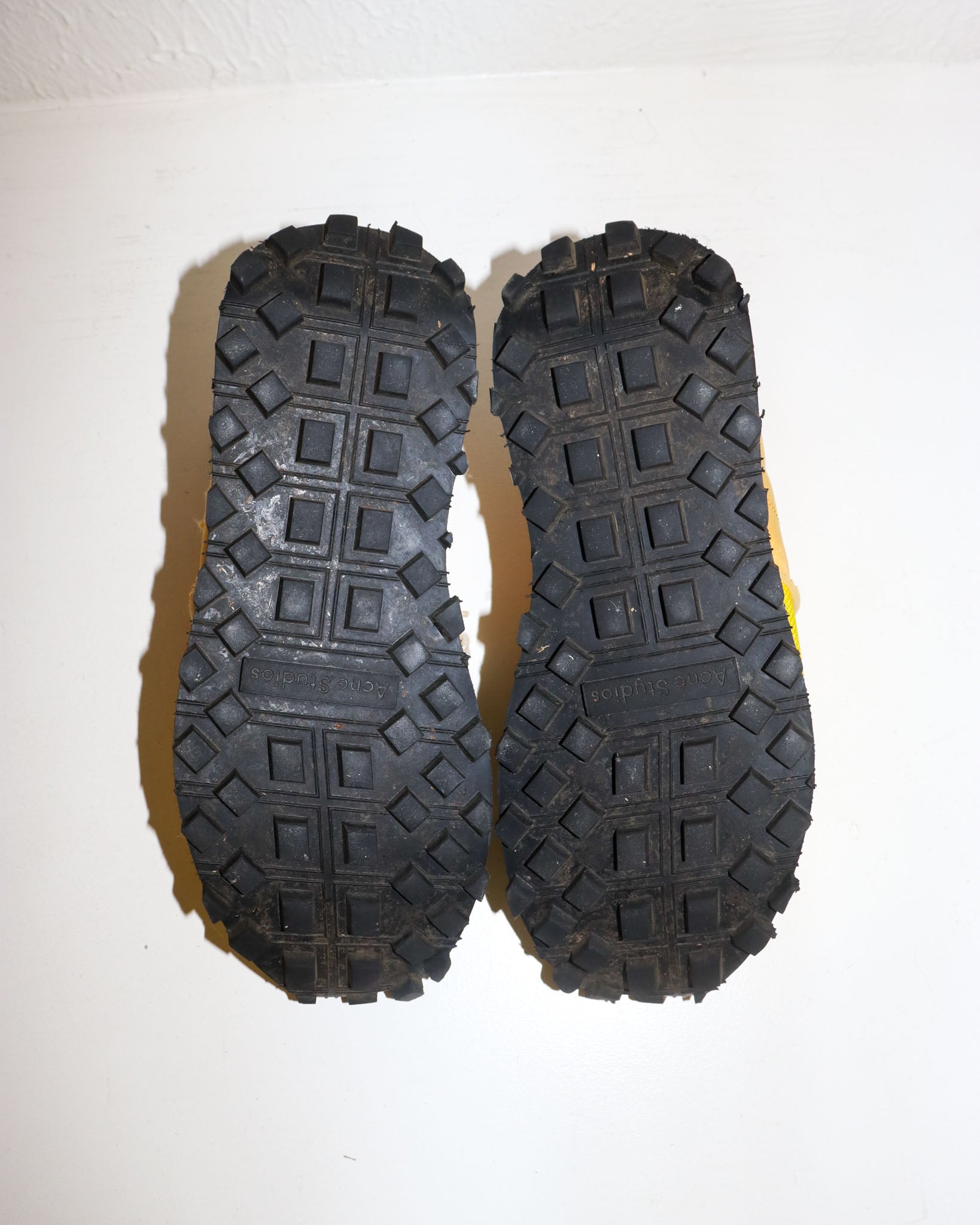 Pre-owned: Acne Studios Barric Deconstructed Sneaker in Yellow