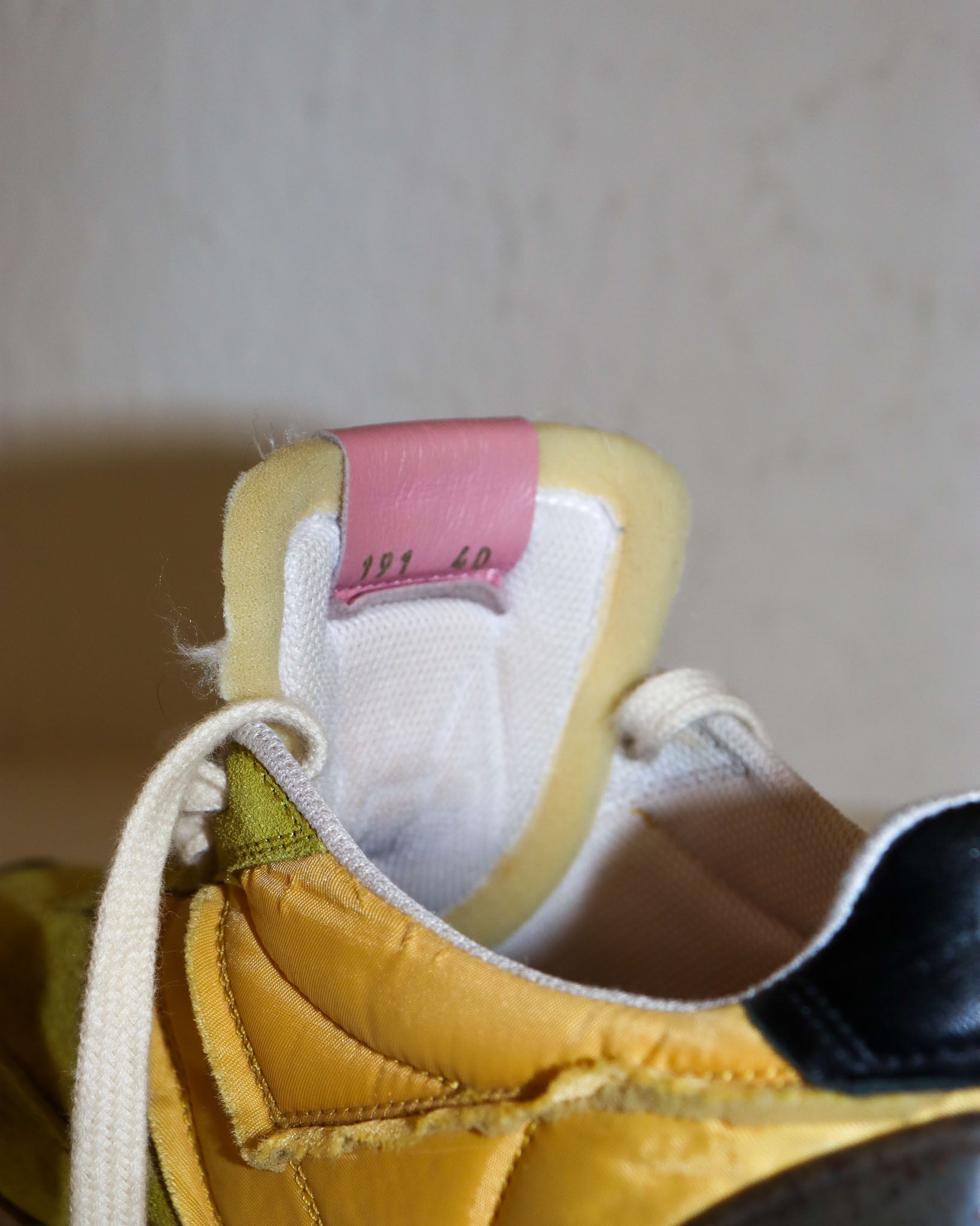 Pre-owned: Acne Studios Barric Deconstructed Sneaker in Yellow
