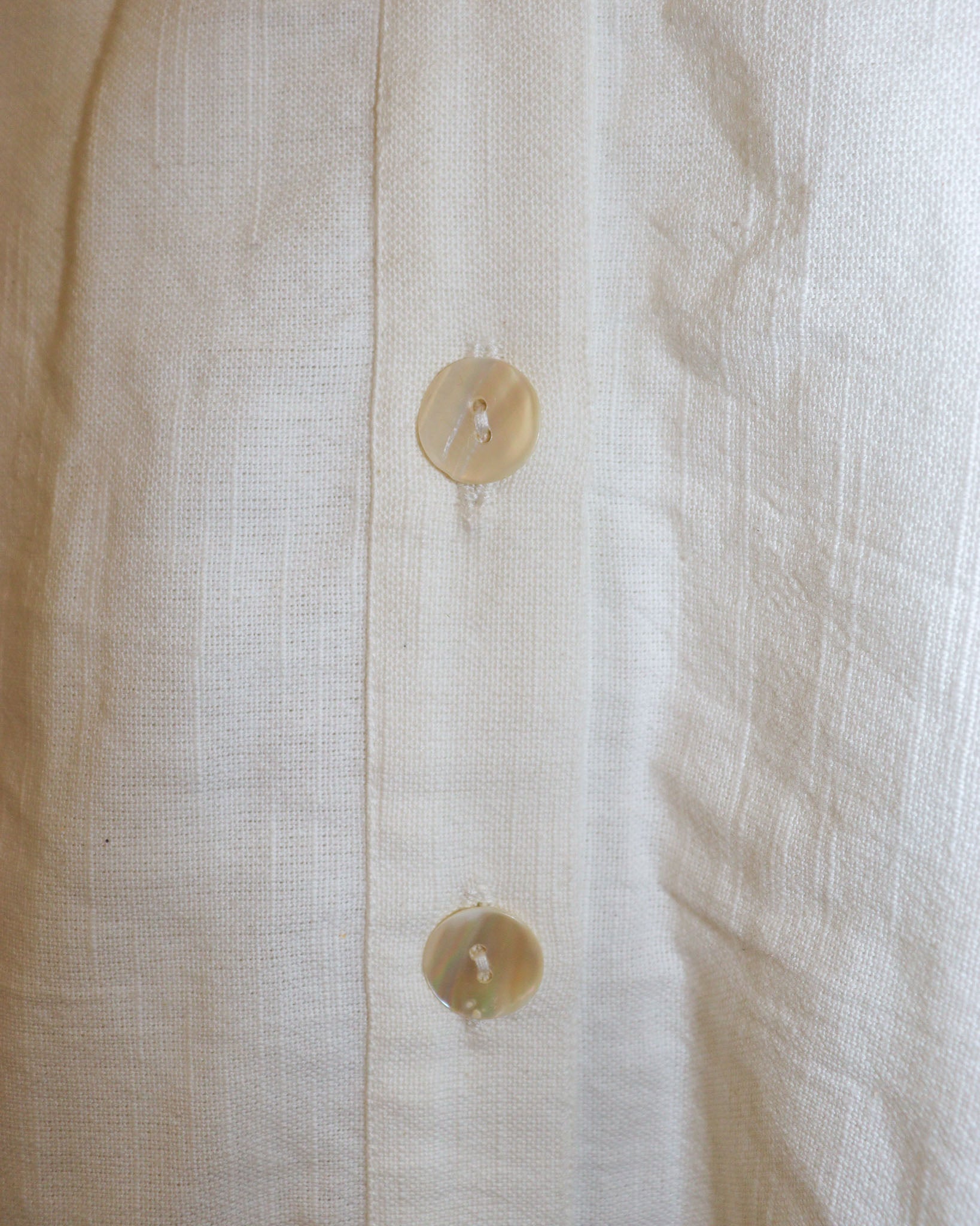 Pre-owned: Aish India Cotton Skirt in White