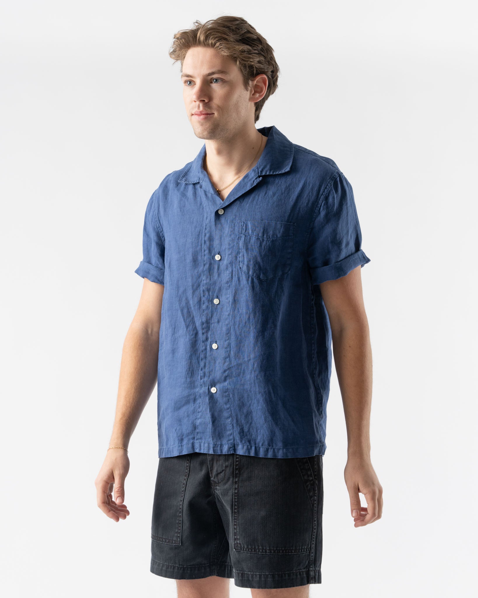 Alex Mill Camp Shirt in French Navy