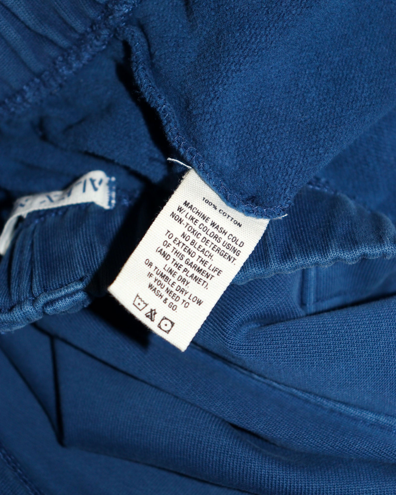 Pre-owned: Alex Mill Cotton Track Short in Blue