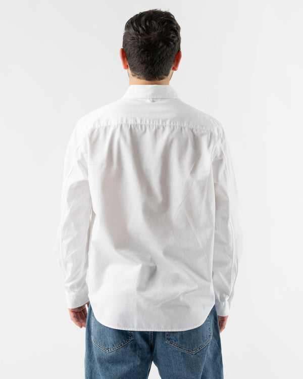 Alex Mill Mill Shirt in White Cotton Twill