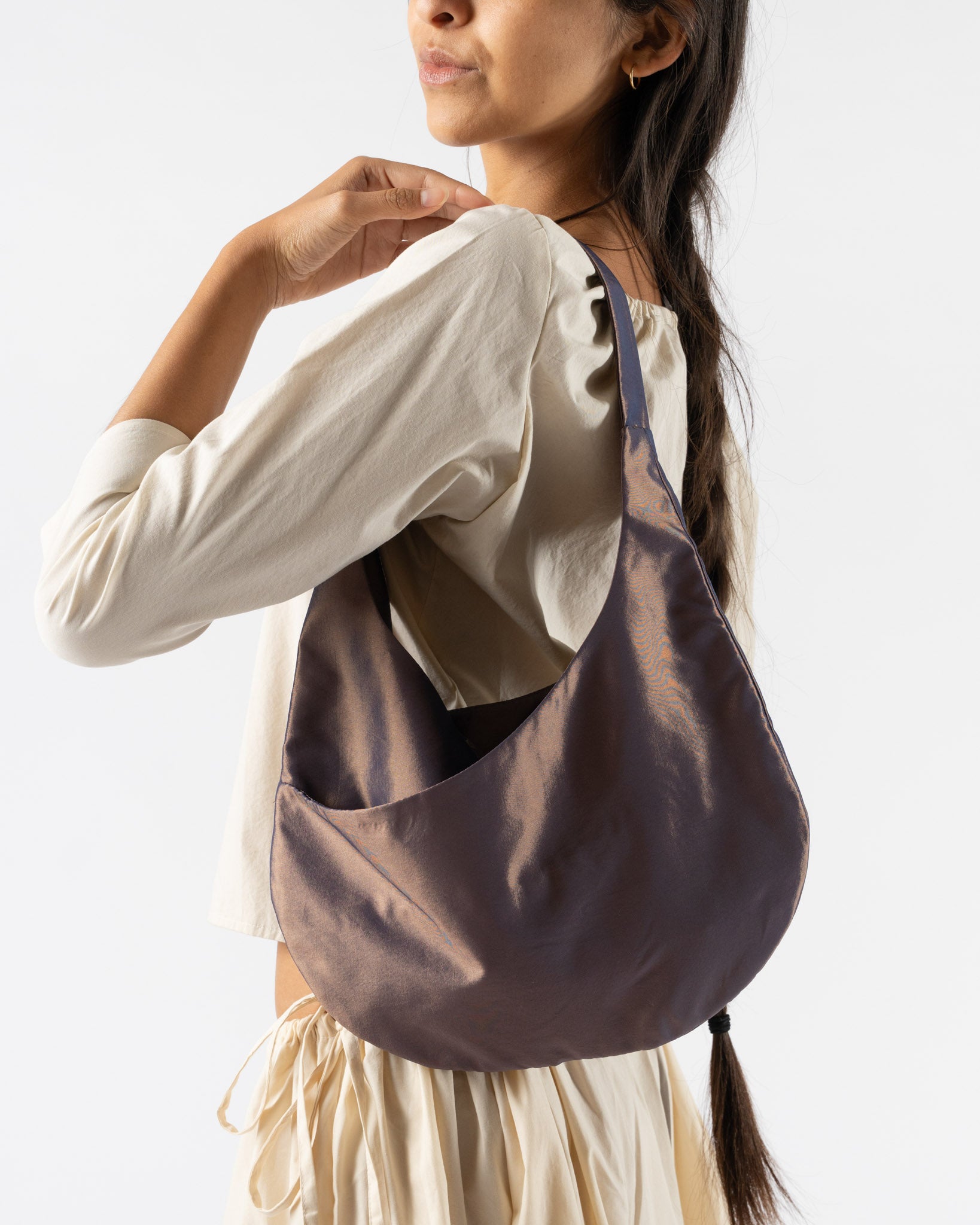 Coming of Age Hobo Mini Bag in Copper Taffeta
