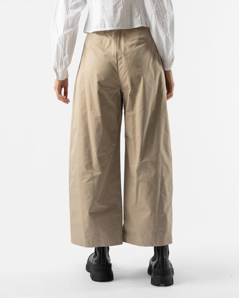 Amomento Two Tuck Balloon Pants in Beige Curated at Jake and Jones
