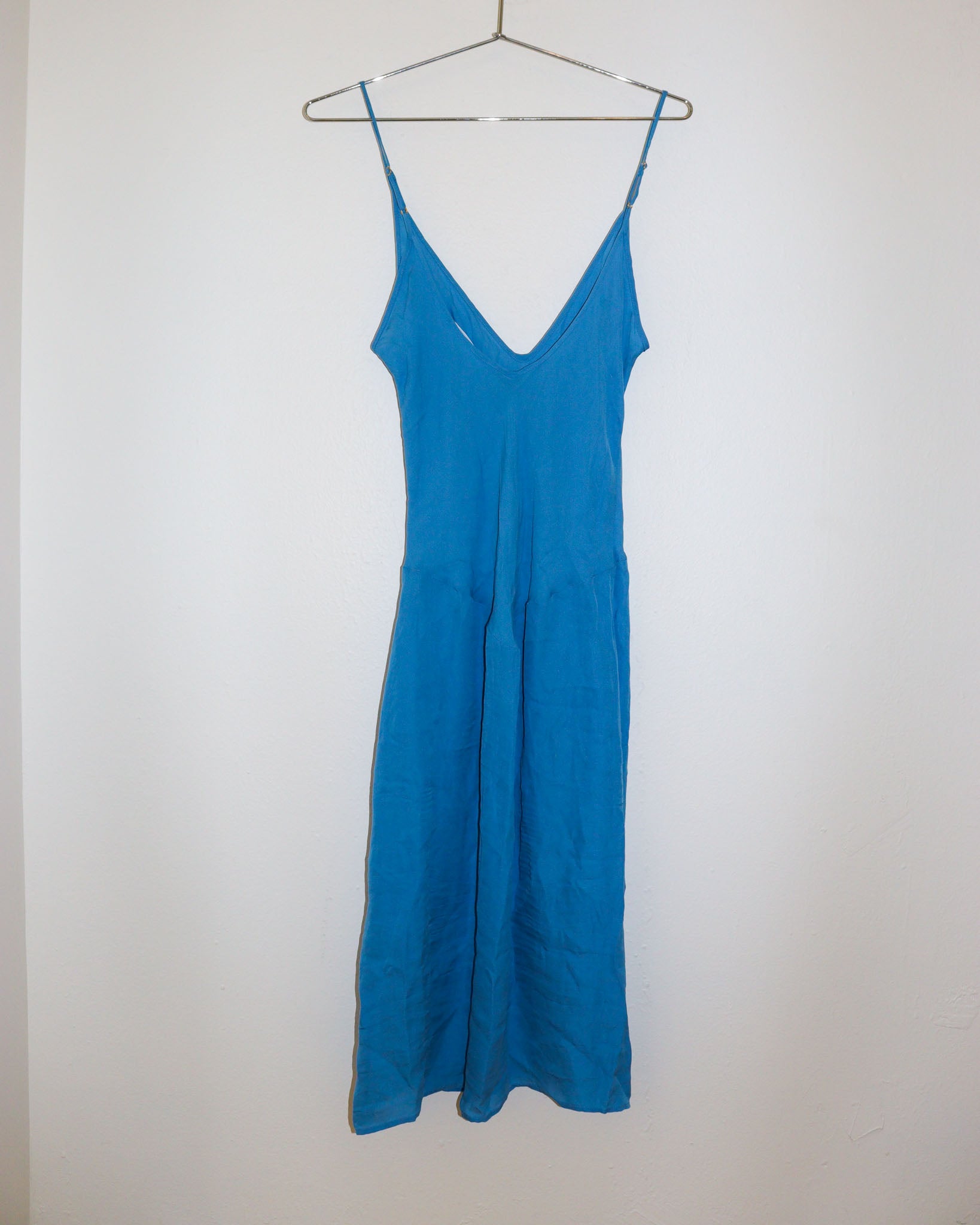 Pre-owned: Araks Silk Slip Dress in Blue