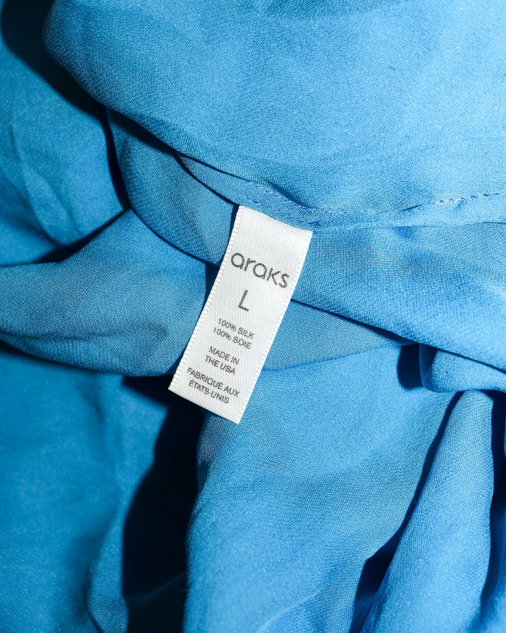 Pre-owned: Araks Silk Slip Dress in Blue